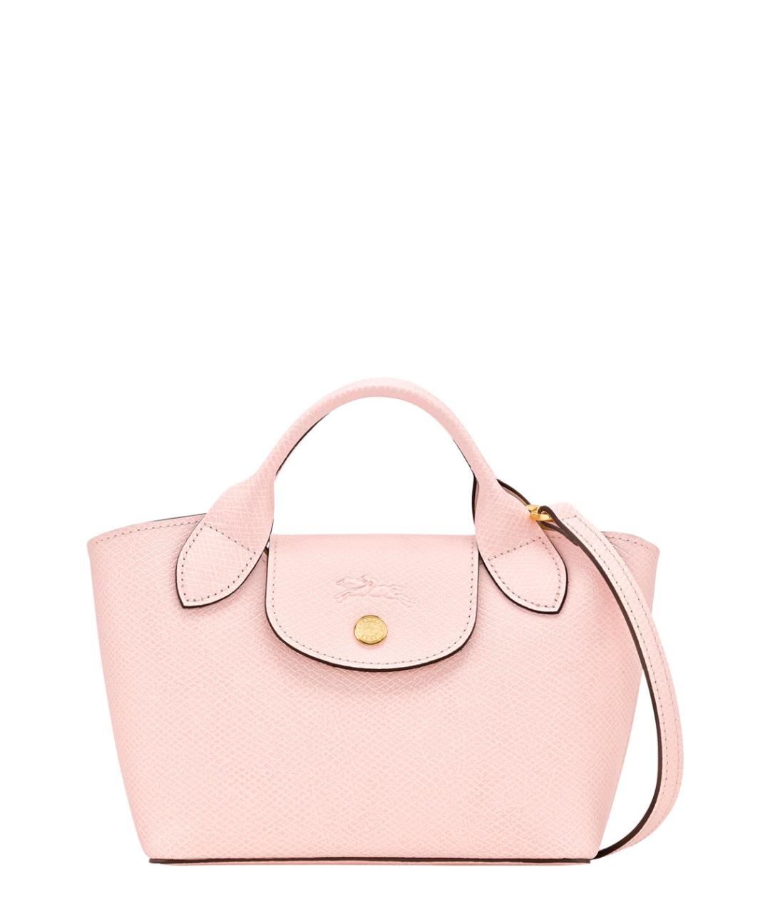 LONGCHAMP Розовая кожаная сумка тоут, фото 1
