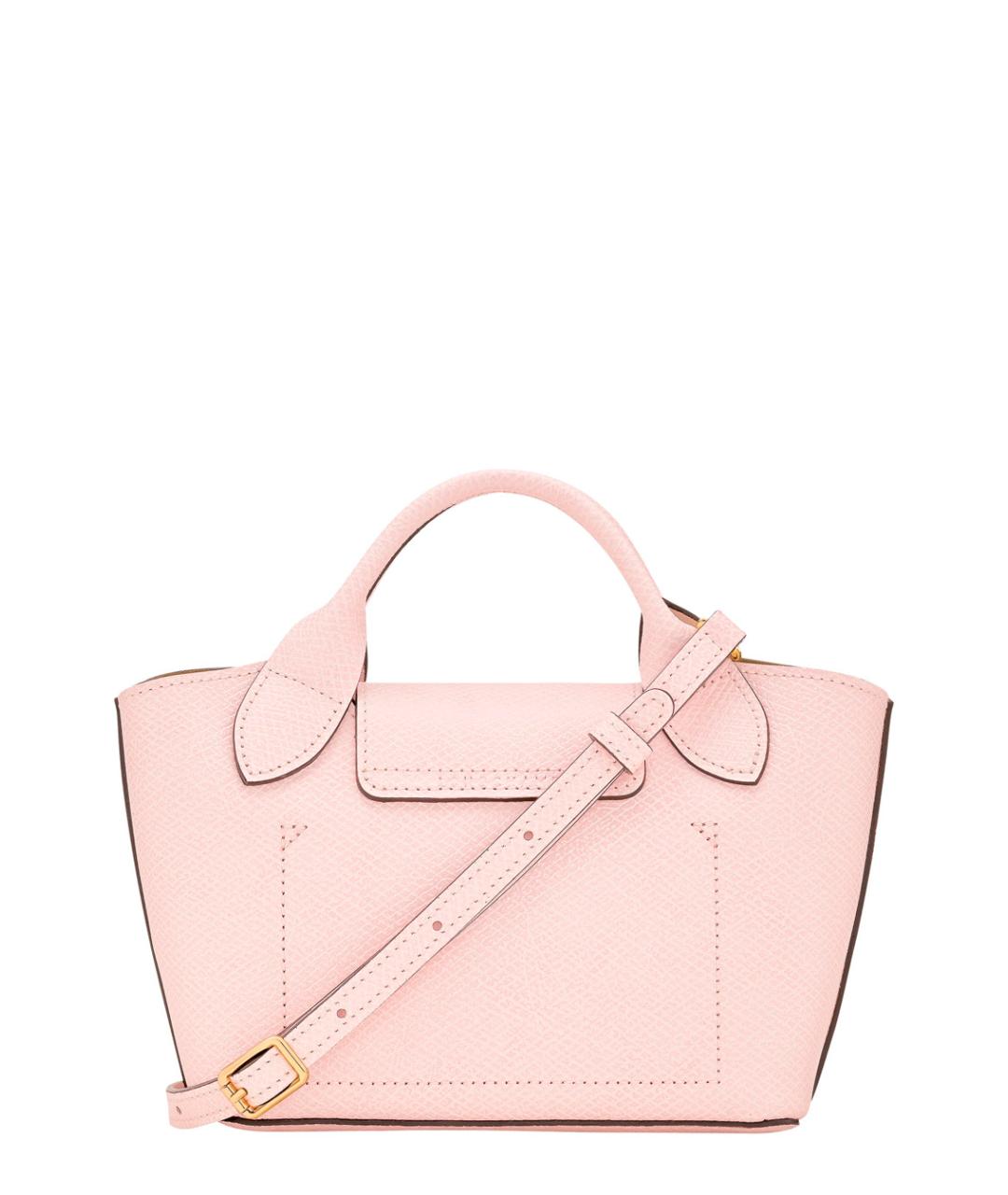 LONGCHAMP Розовая кожаная сумка тоут, фото 2