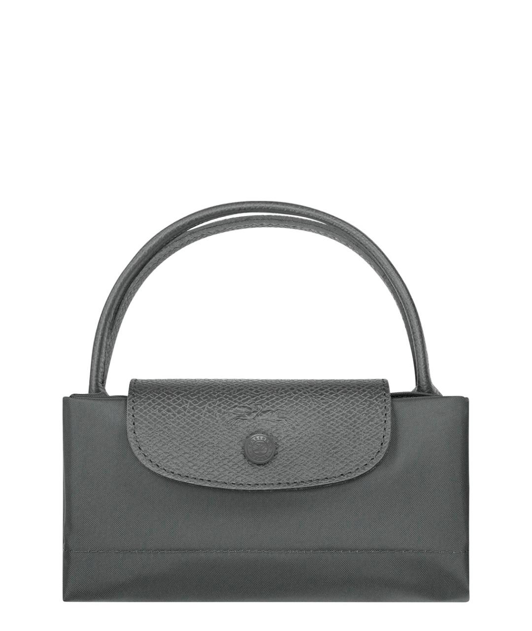 LONGCHAMP Серая синтетическая сумка тоут, фото 3