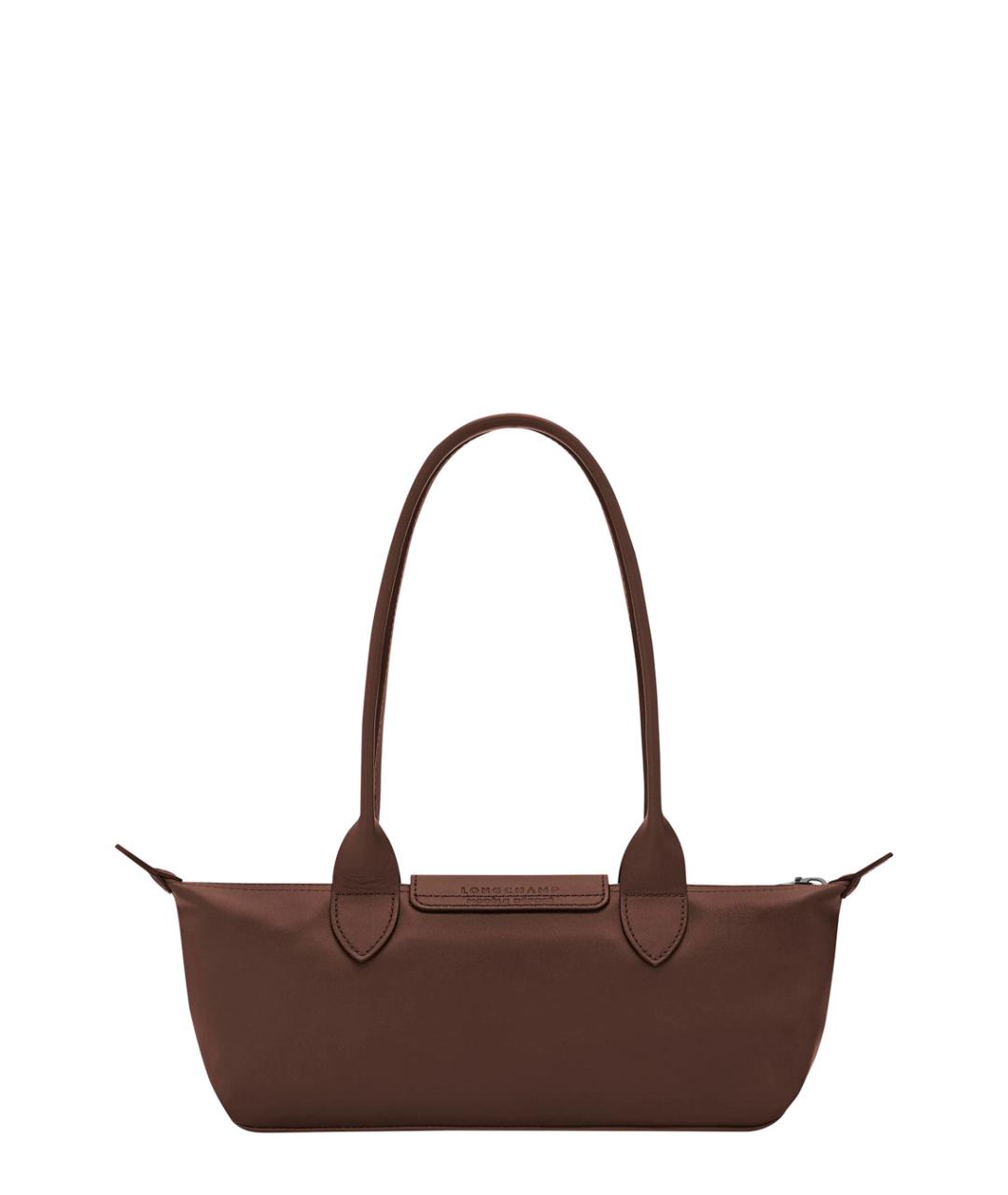 LONGCHAMP Коричневая кожаная сумка через плечо, фото 2