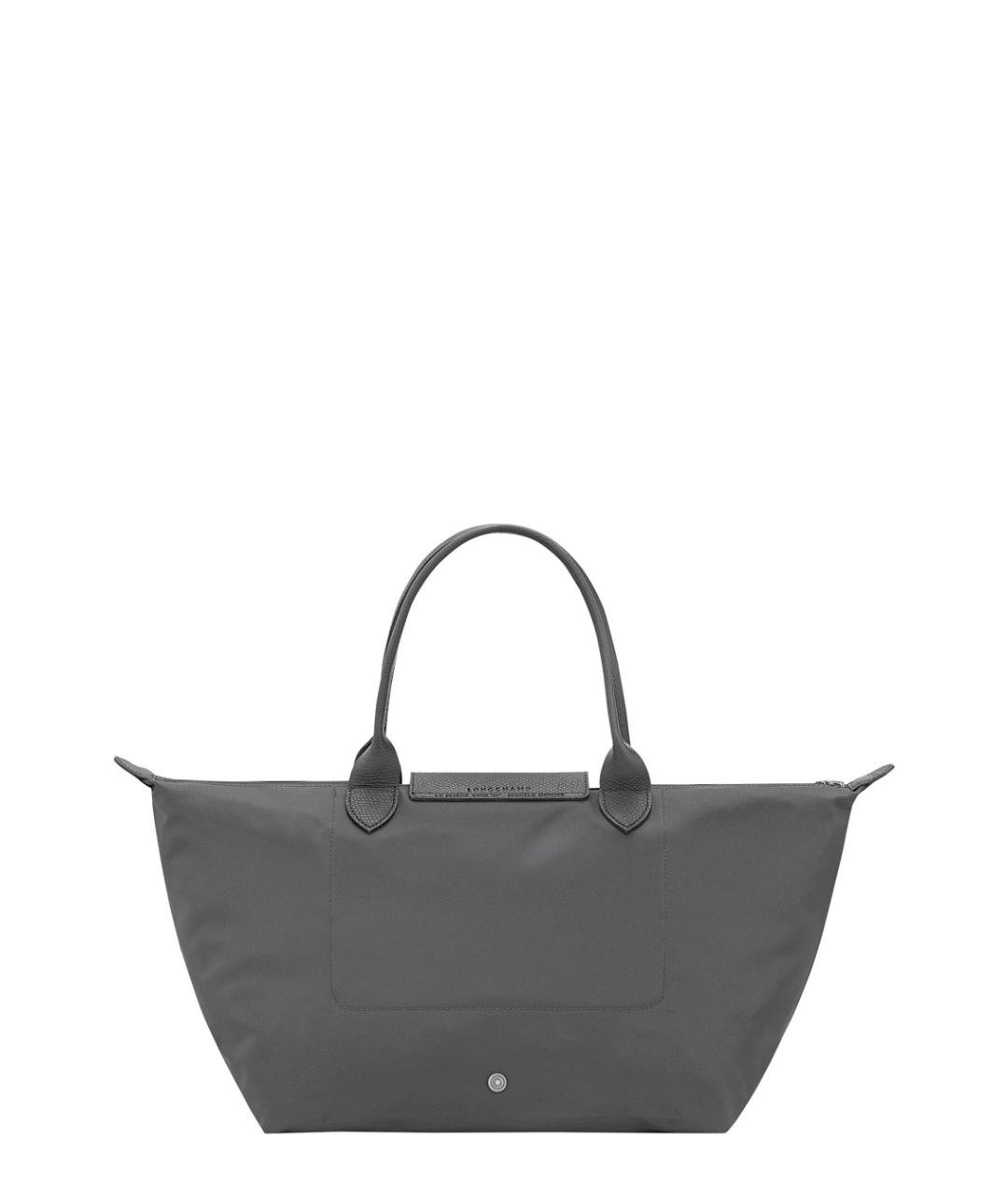 LONGCHAMP Серая синтетическая сумка тоут, фото 2
