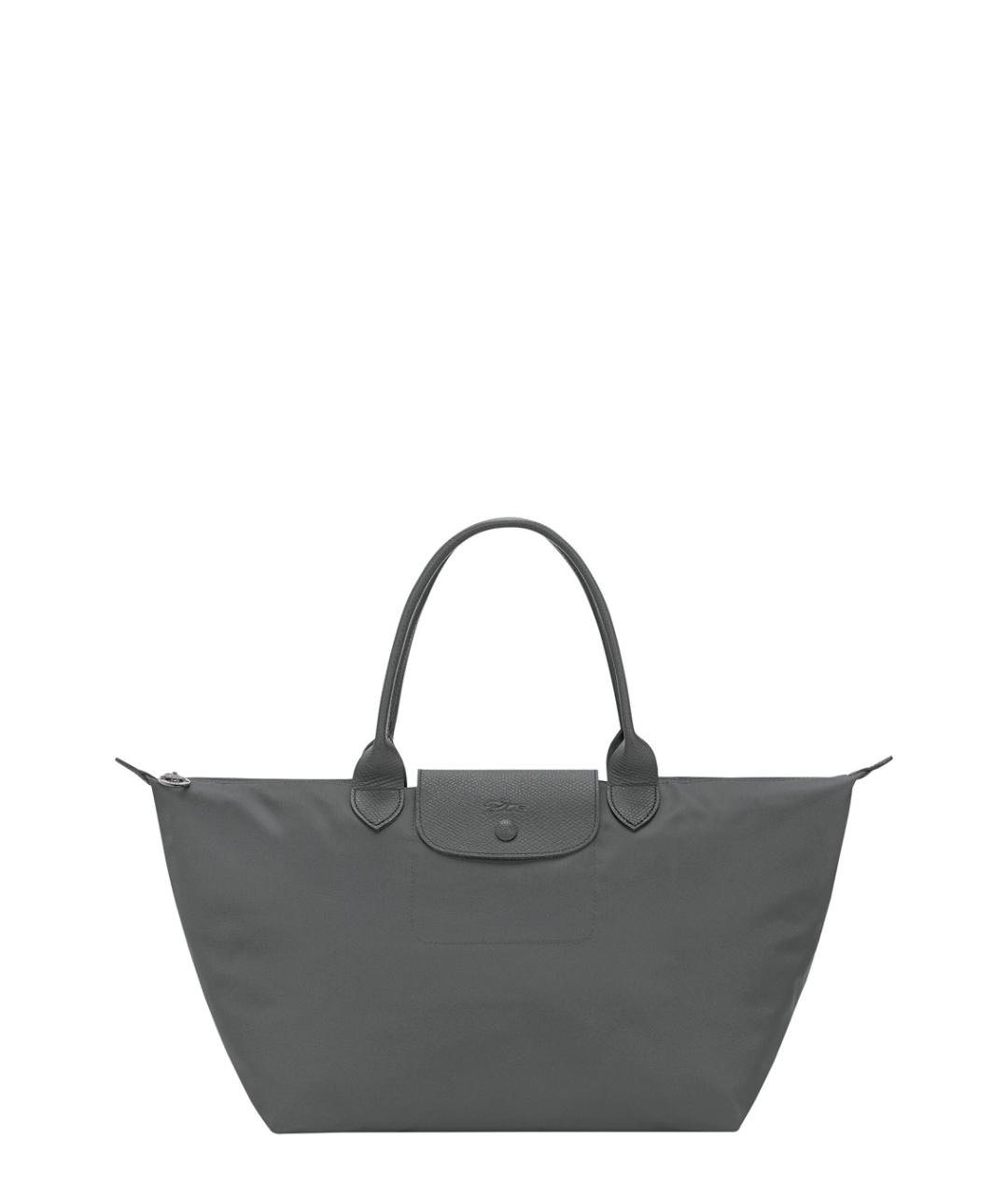 LONGCHAMP Серая синтетическая сумка тоут, фото 1