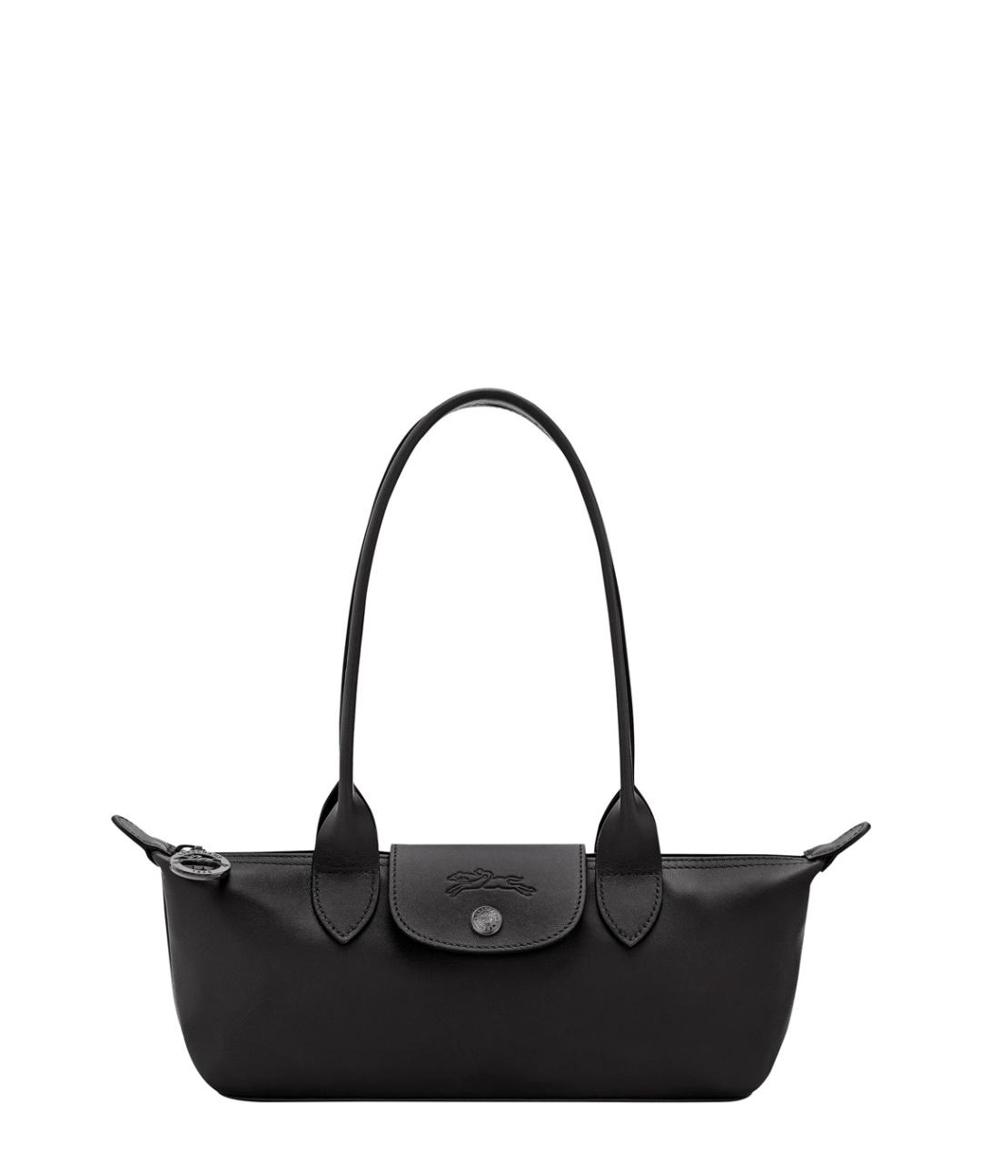 LONGCHAMP Черная тканевая сумка через плечо, фото 1