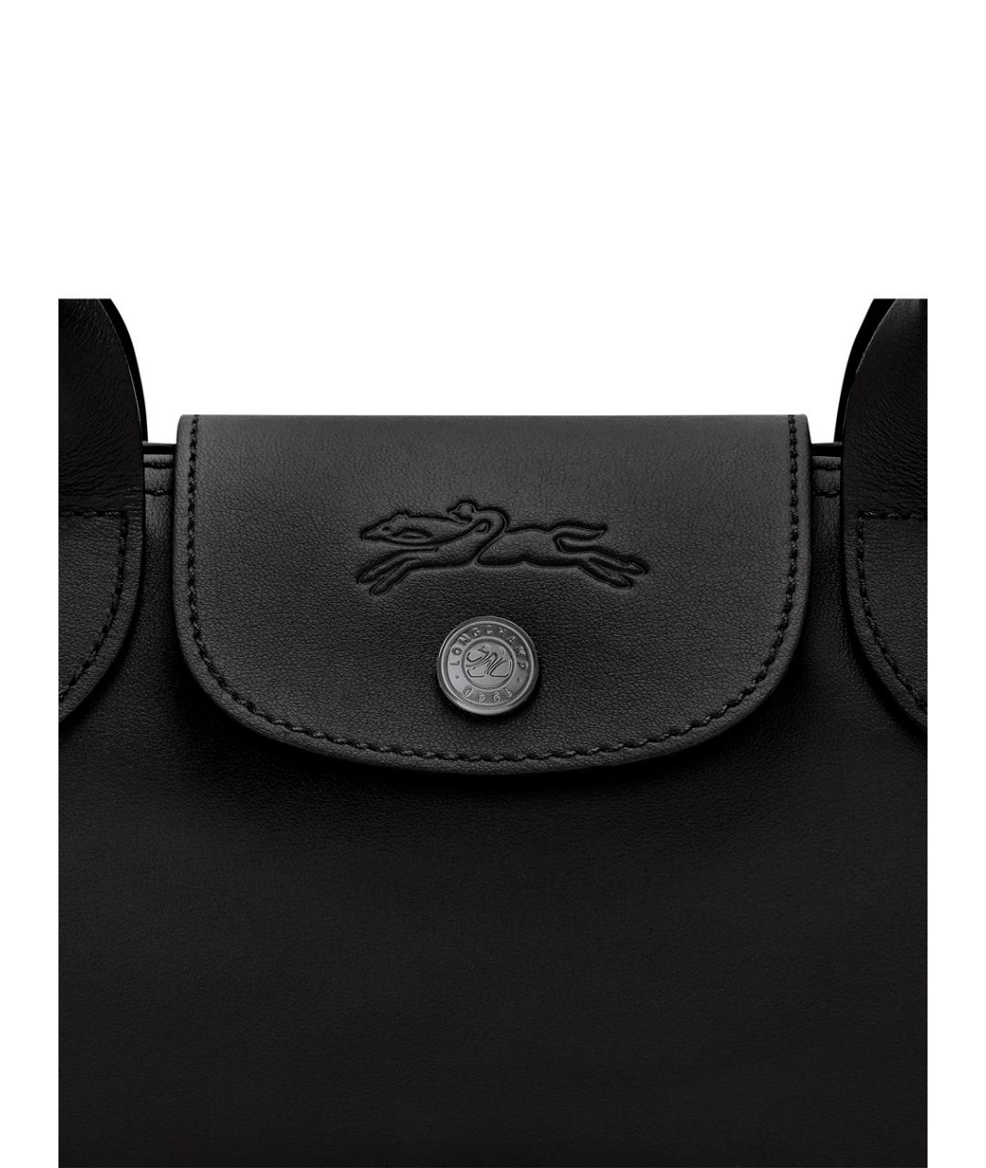LONGCHAMP Черная тканевая сумка через плечо, фото 3