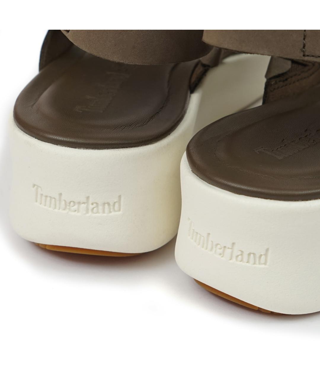 TIMBERLAND Хаки кожаные сандалии, фото 6