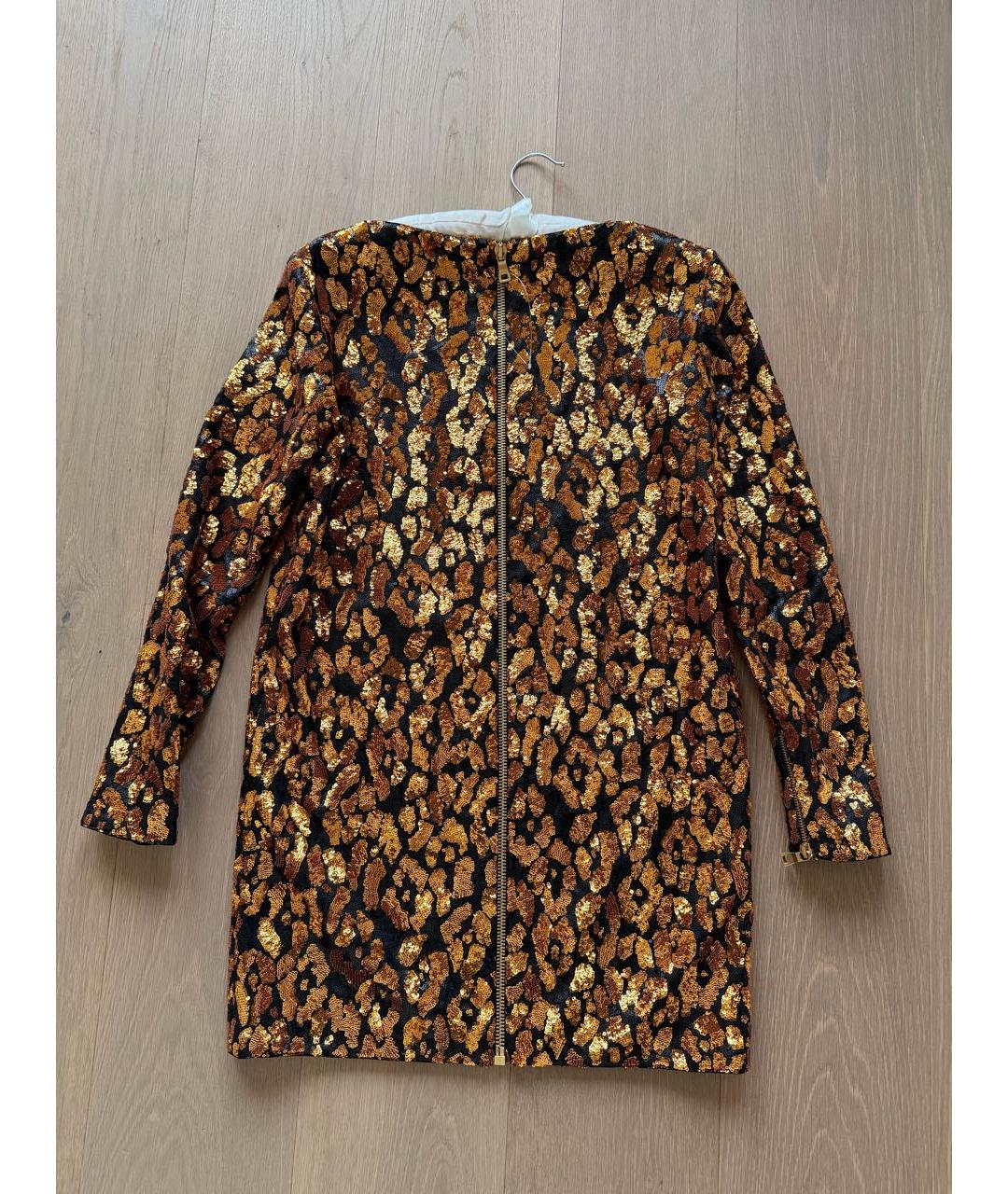BALMAIN Мульти полиэстеровое коктейльное платье, фото 2