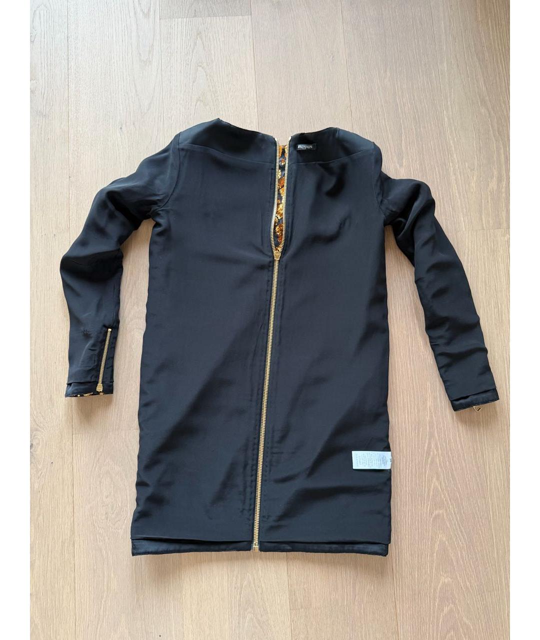 BALMAIN Мульти полиэстеровое коктейльное платье, фото 3