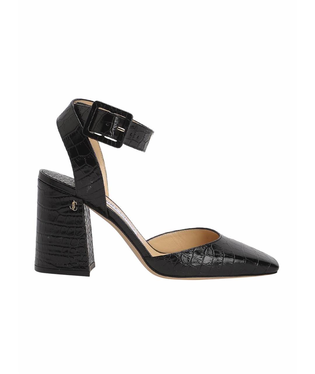 JIMMY CHOO Черные кожаные туфли, фото 1