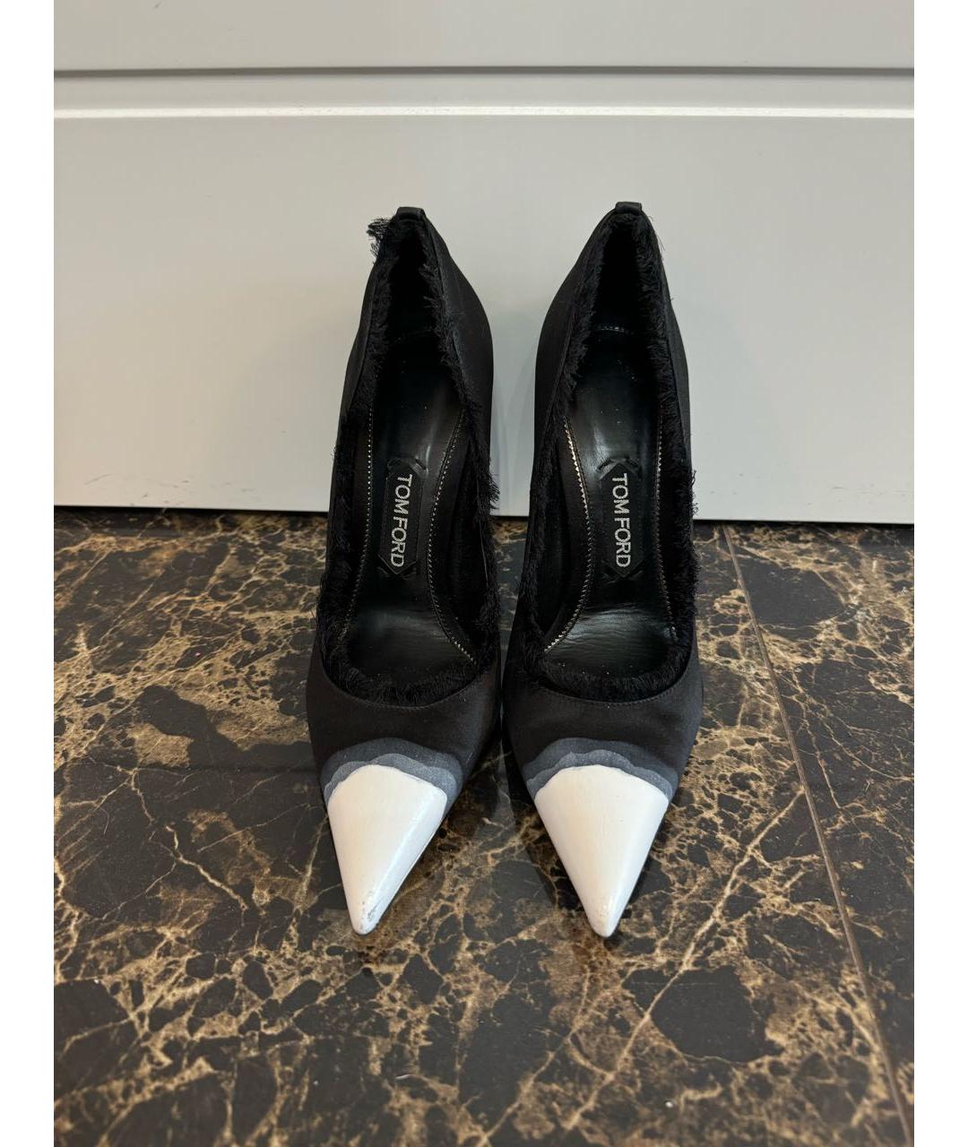 TOM FORD Черные текстильные туфли, фото 2