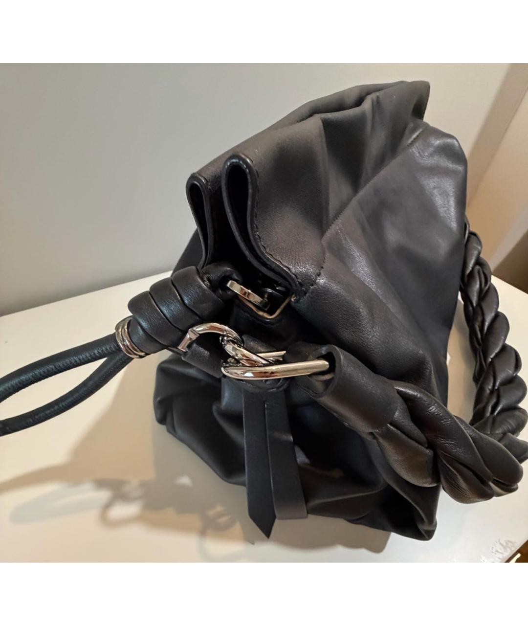 GIVENCHY Черная кожаная сумка с короткими ручками, фото 4