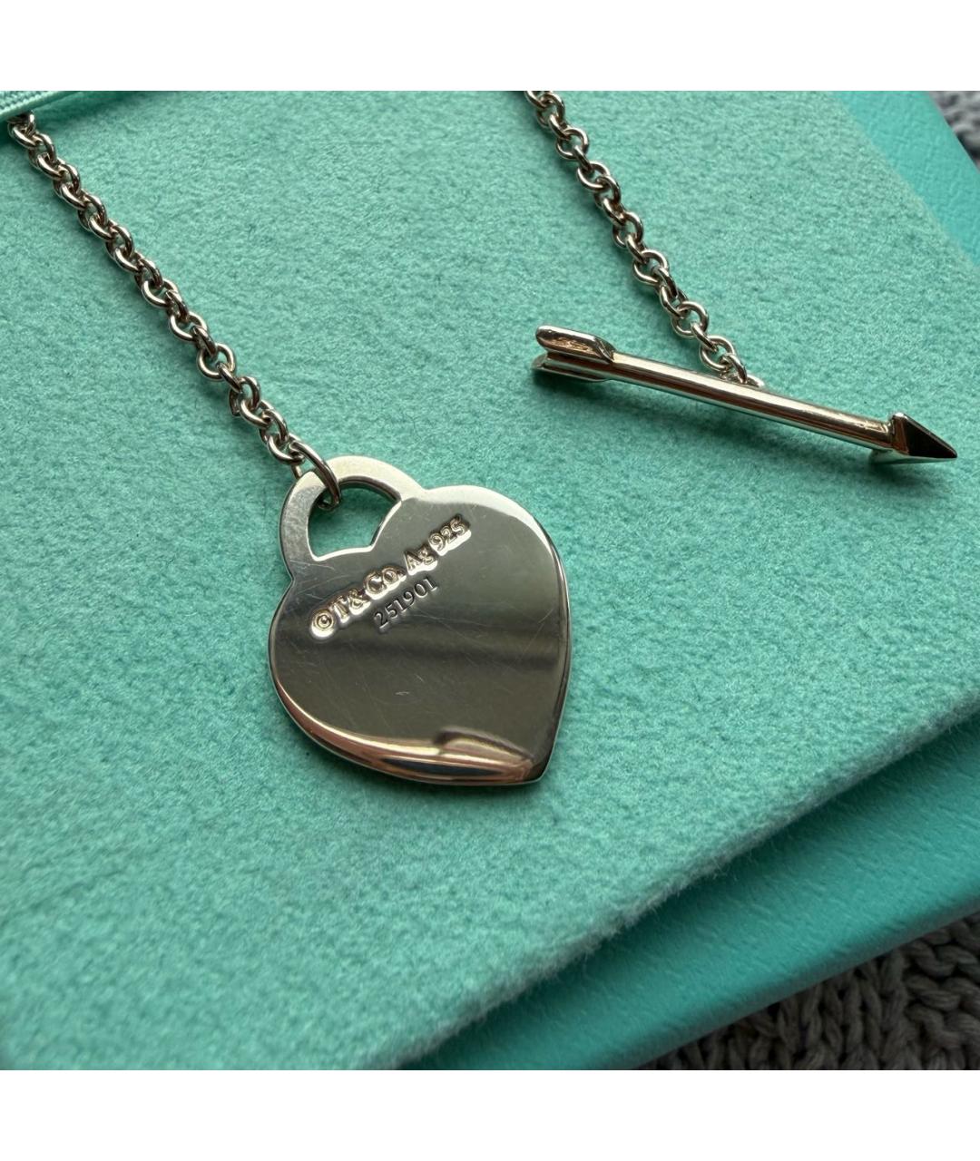 TIFFANY&CO Серебряное серебряное колье, фото 6