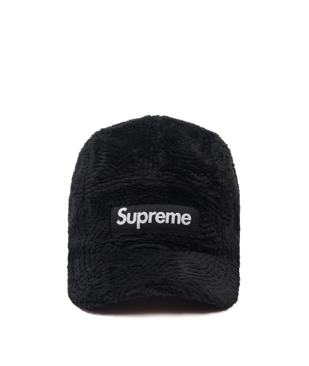 SUPREME Черная синтетическая кепка/бейсболка, фото 1