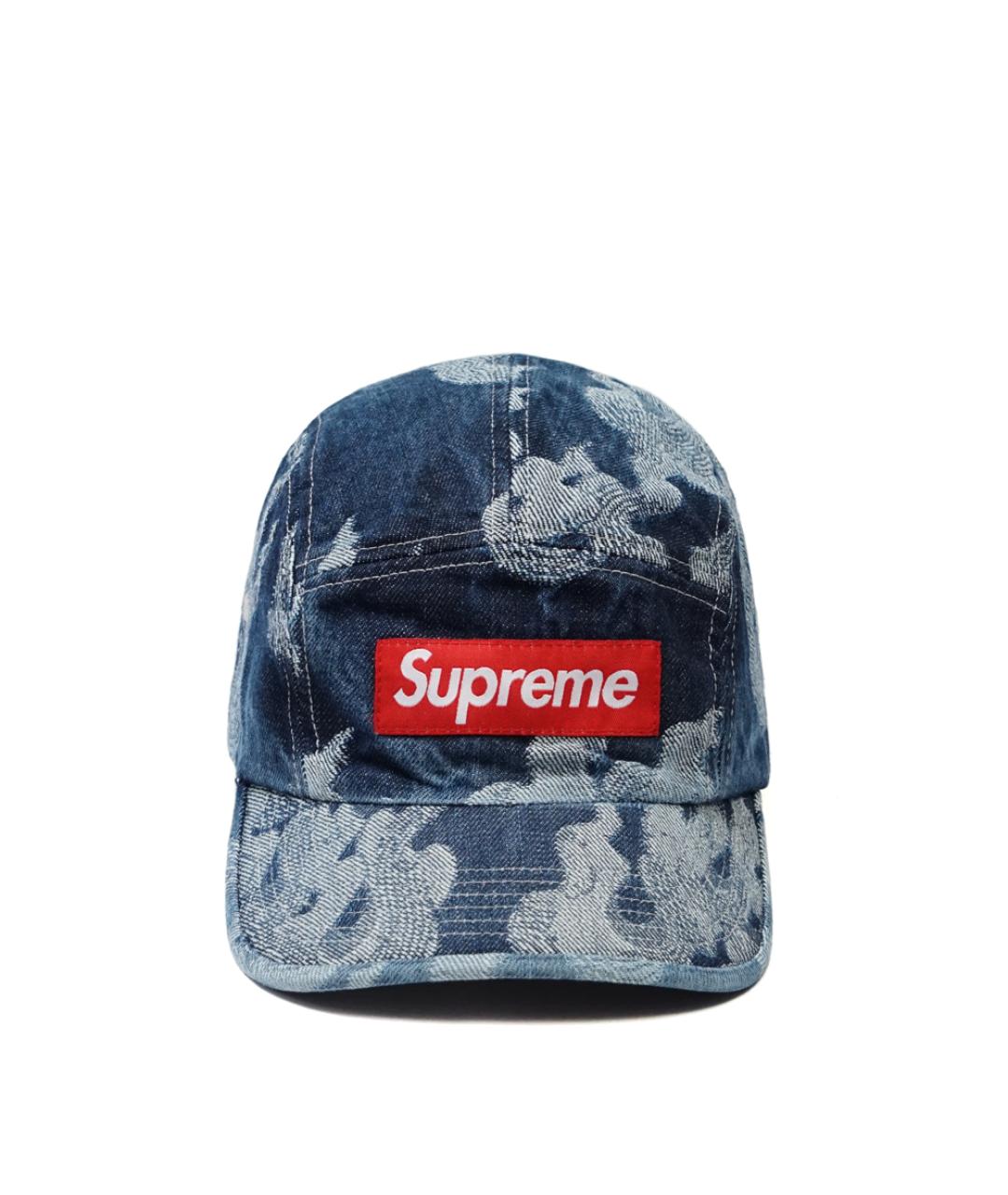 SUPREME Синяя хлопковая кепка/бейсболка, фото 1