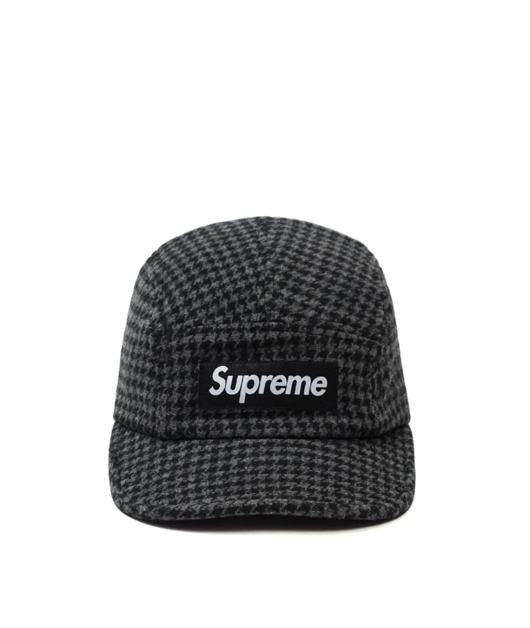 SUPREME Серая шерстяная кепка/бейсболка, фото 1