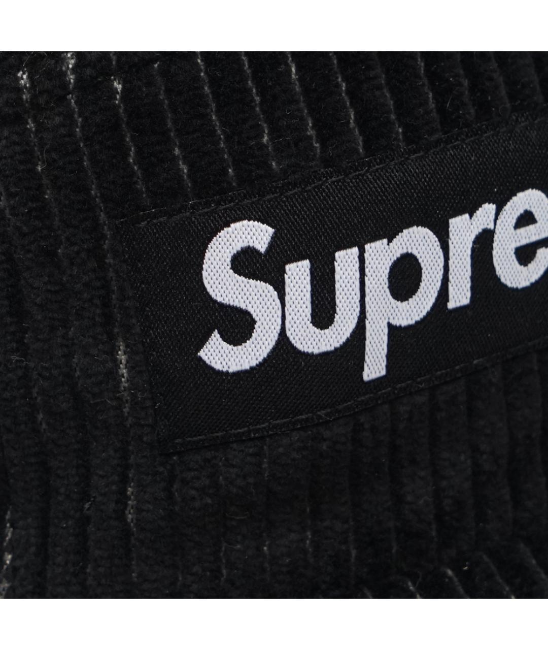 SUPREME Черная хлопковая кепка/бейсболка, фото 4