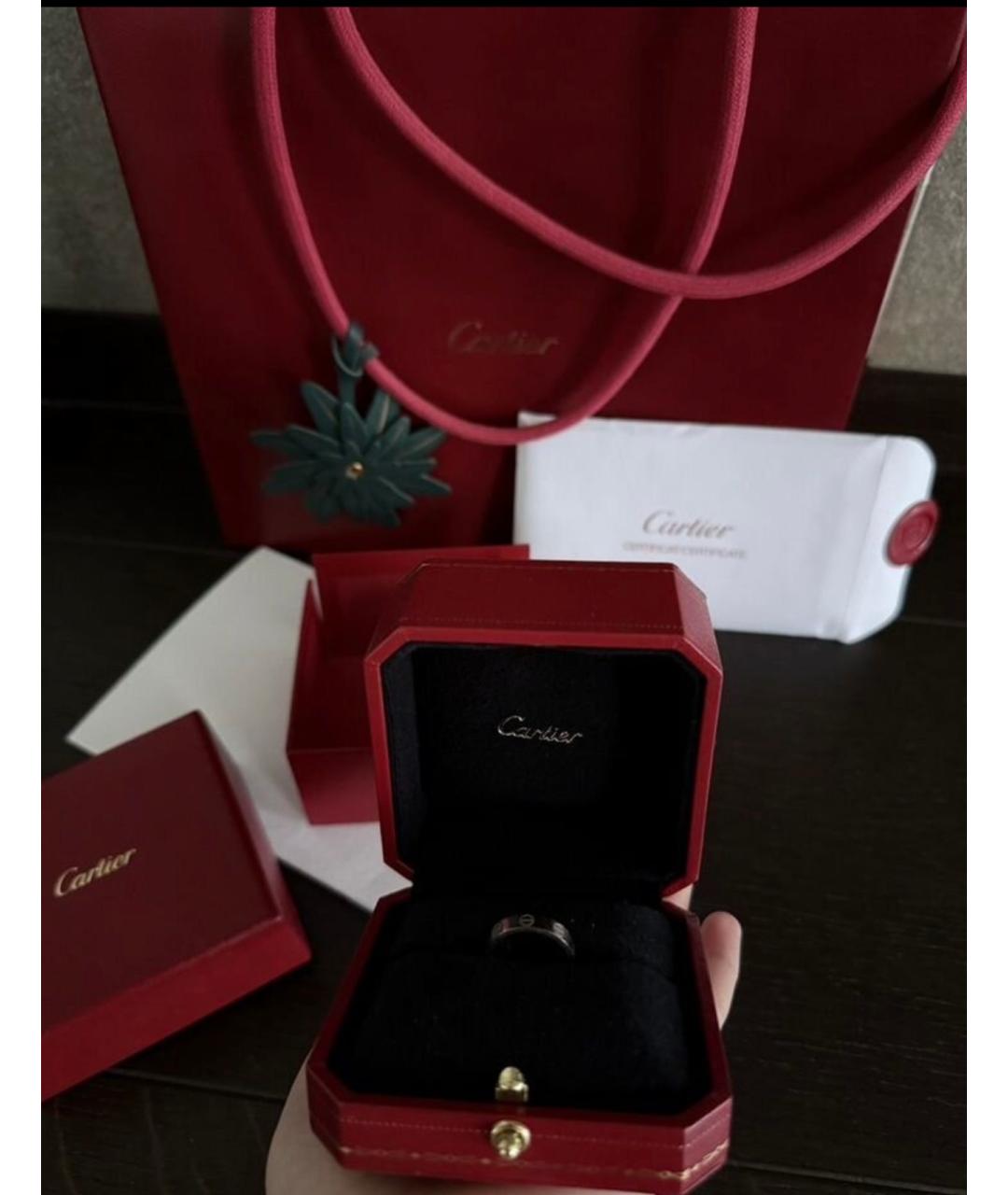 CARTIER Белое кольцо из белого золота, фото 3