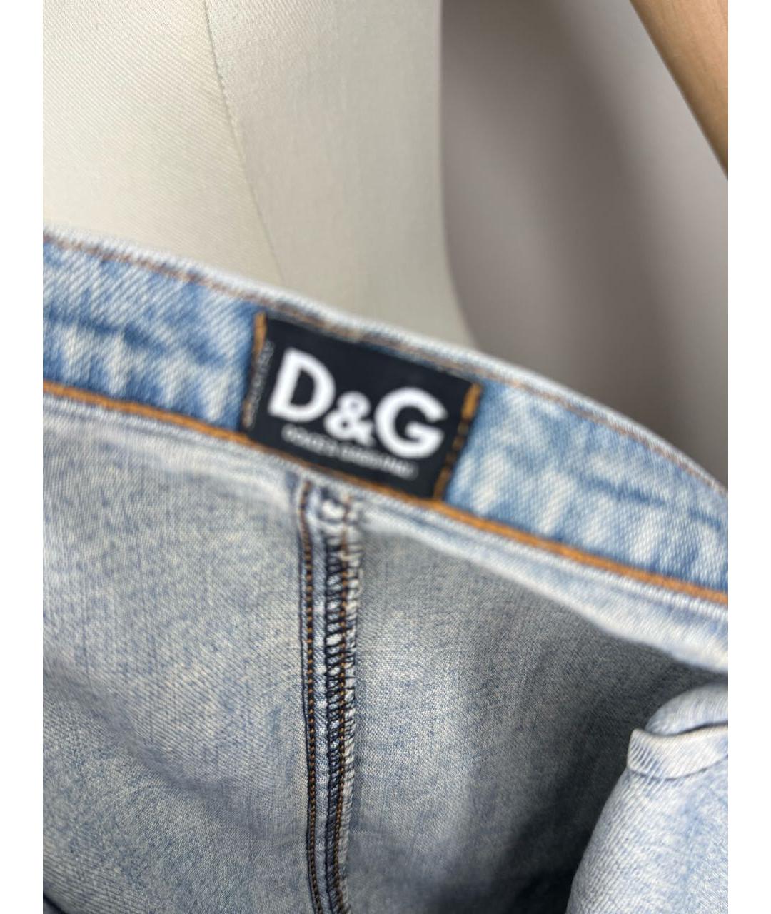 DOLCE&GABBANA Мульти деним юбка мини, фото 7