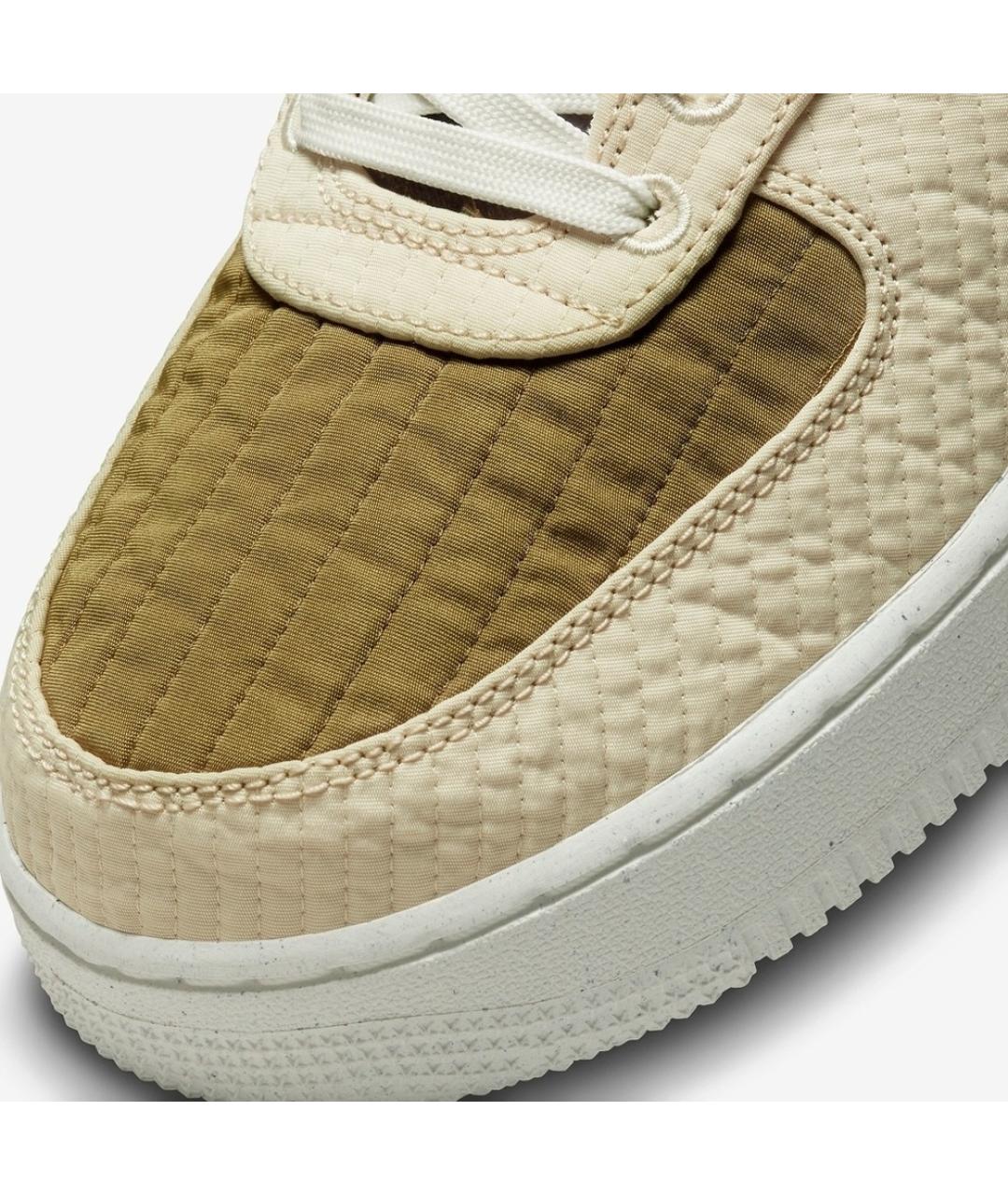 NIKE Бежевые синтетические низкие кроссовки / кеды, фото 7