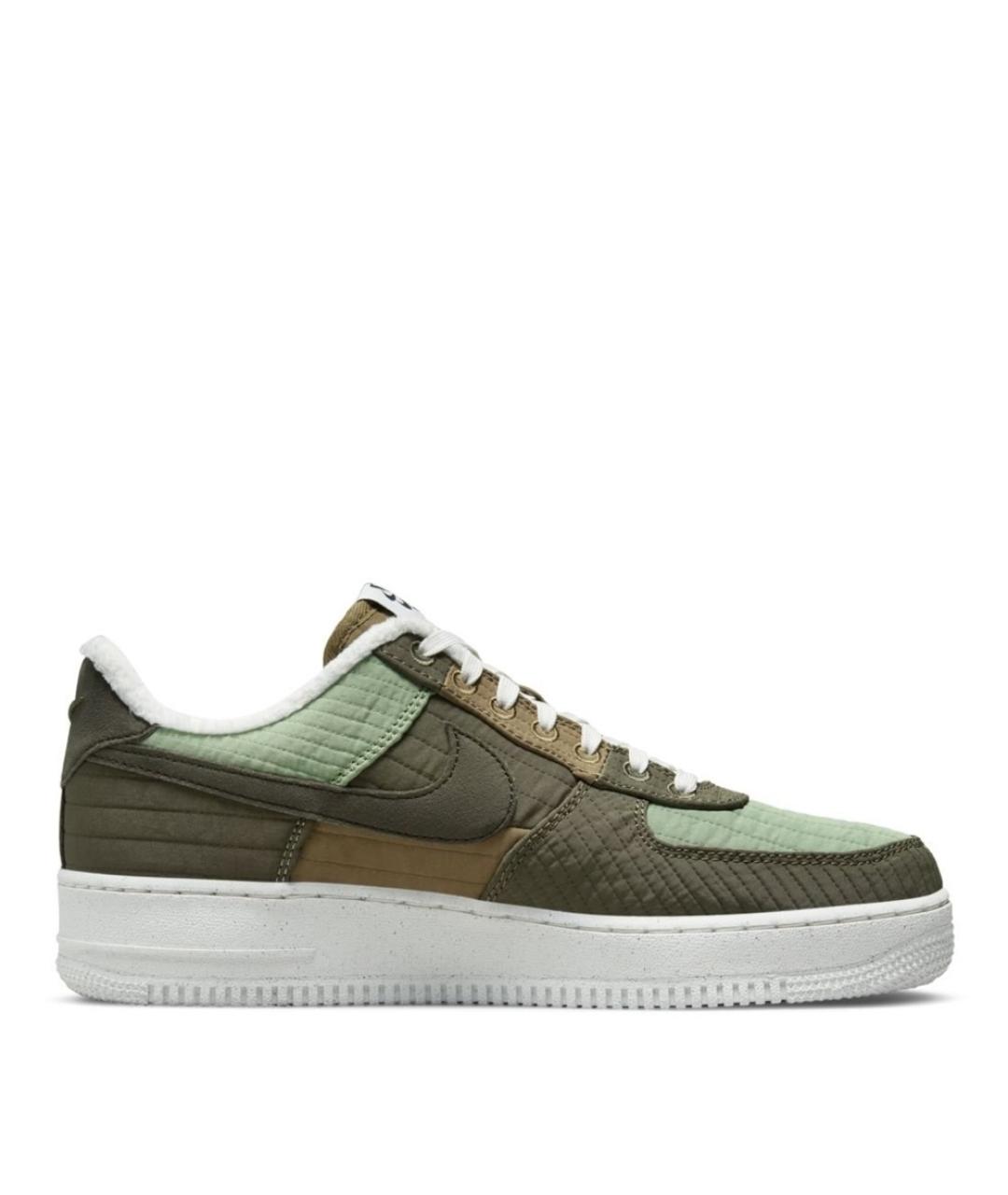 NIKE Зеленые синтетические низкие кроссовки / кеды, фото 6