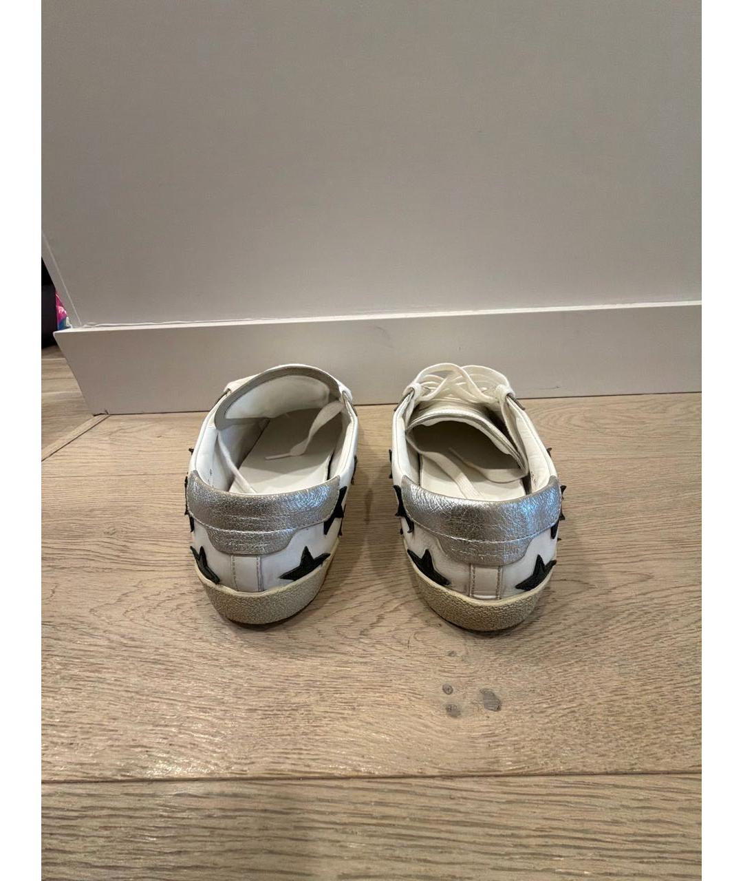 SAINT LAURENT Белые кожаные кеды, фото 4