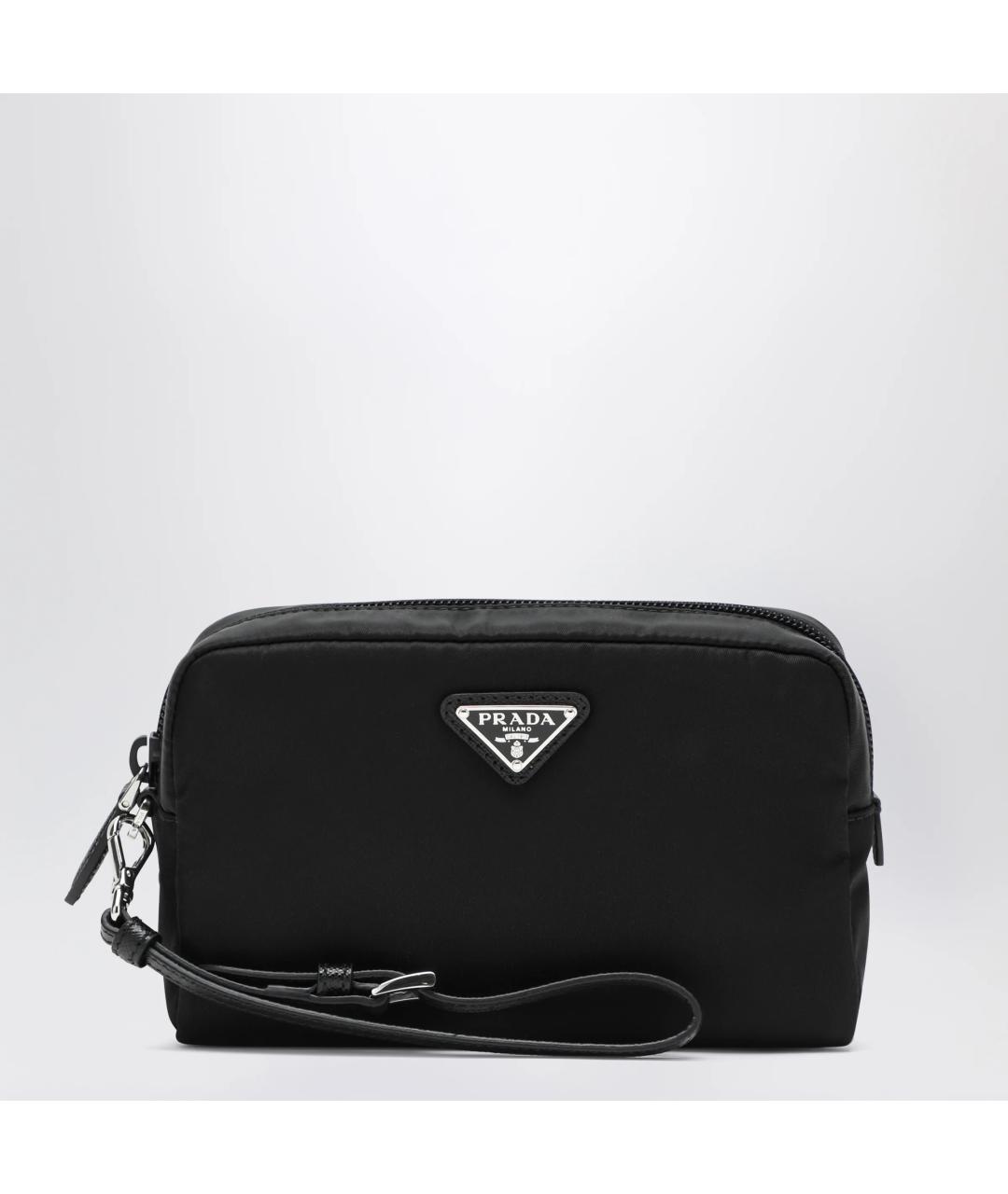 PRADA Черная тканевая косметичка, фото 3