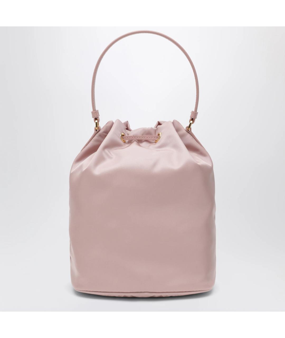PRADA Розовая тканевая сумка тоут, фото 2