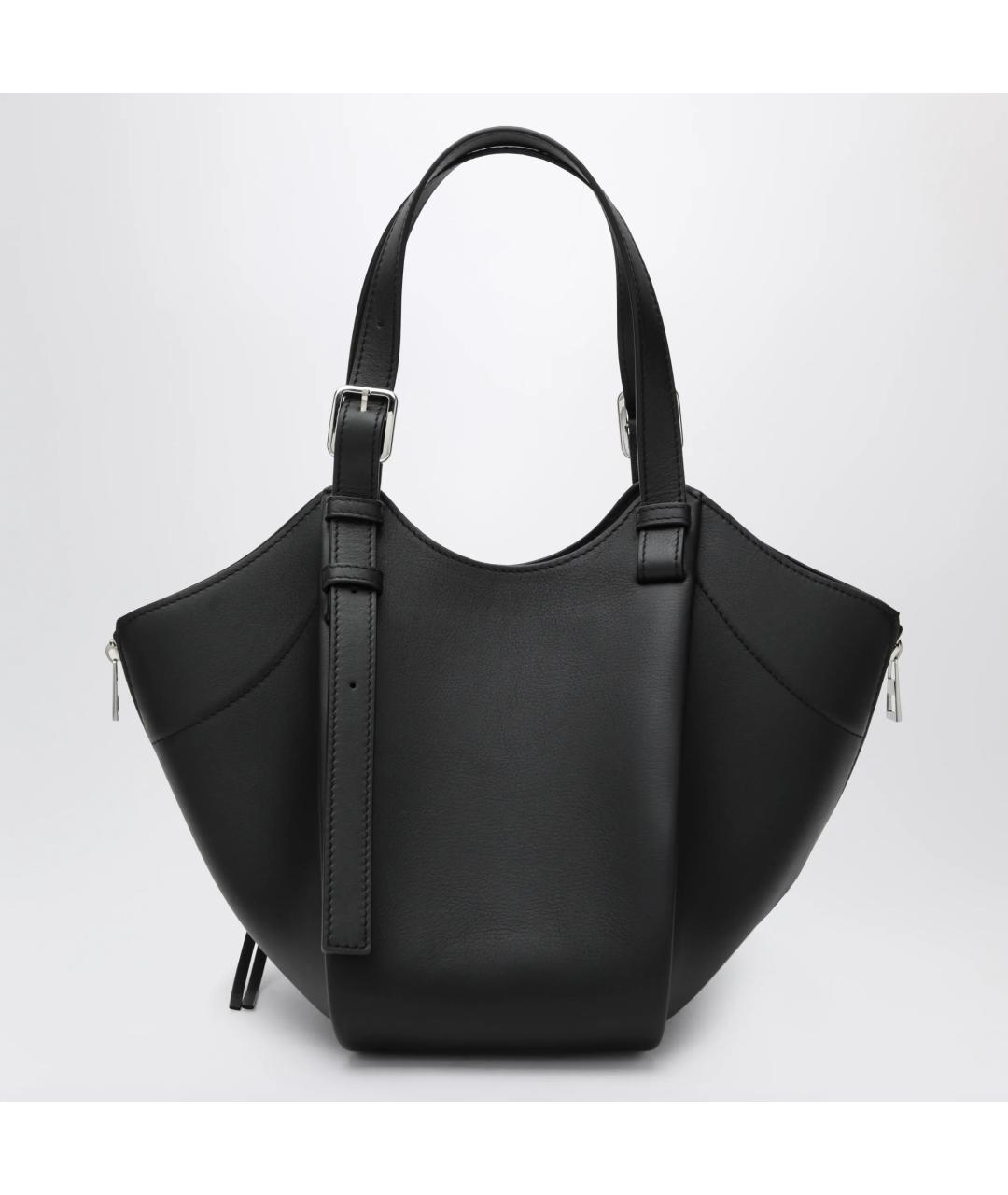 LOEWE Черная кожаная сумка тоут, фото 2