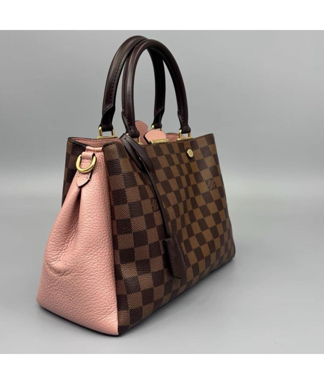 LOUIS VUITTON Коричневая сумка с короткими ручками, фото 5