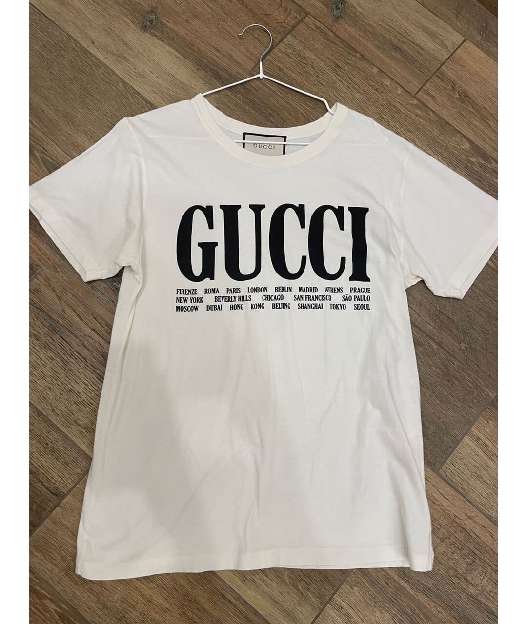 GUCCI Белая футболка, фото 3