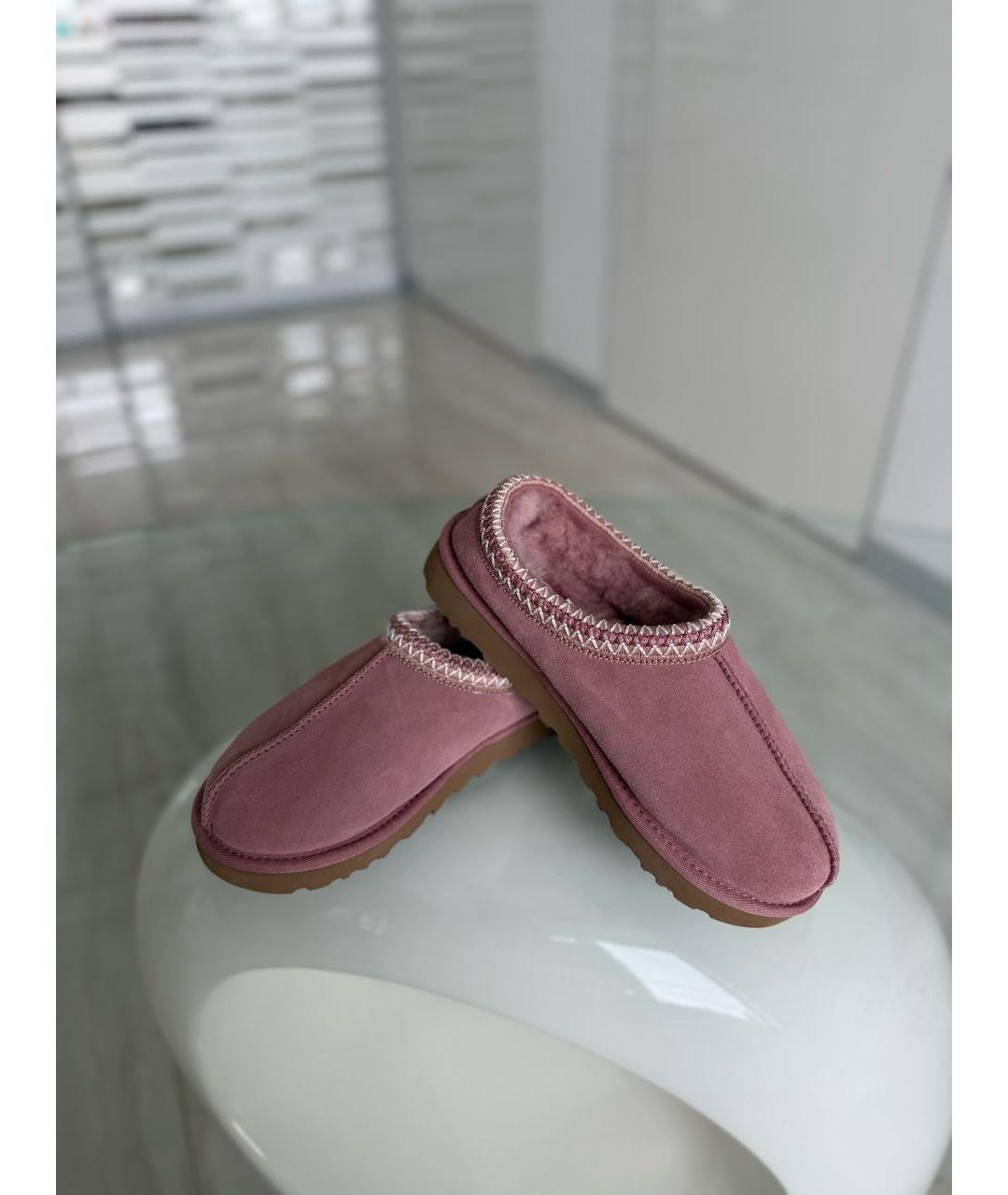 UGG AUSTRALIA Розовые замшевые сабо, фото 8