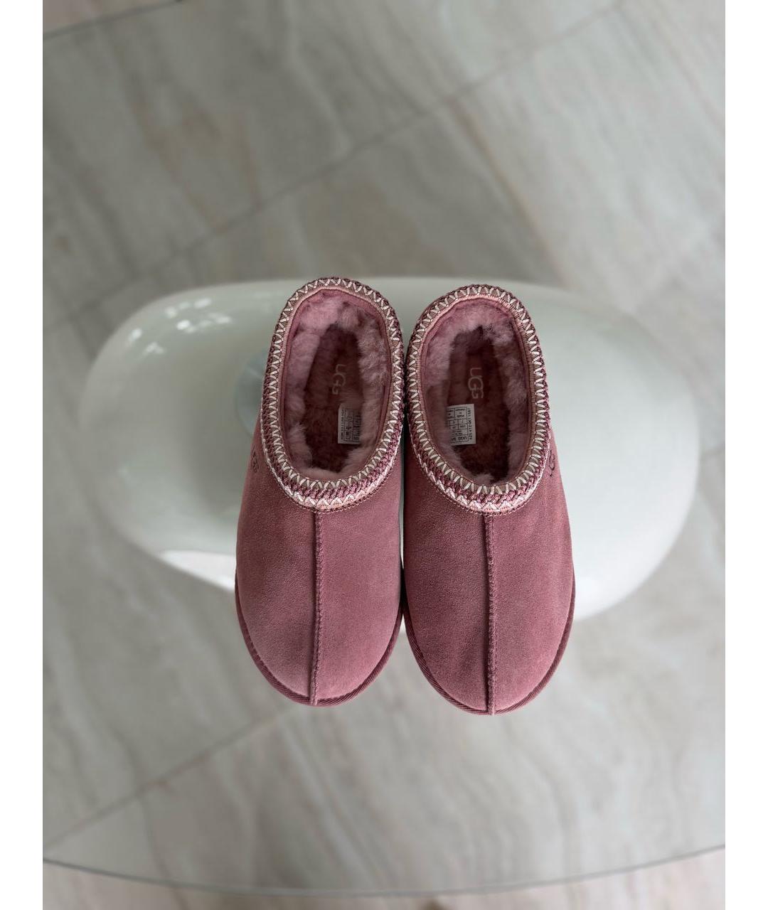 UGG AUSTRALIA Розовые замшевые сабо, фото 2