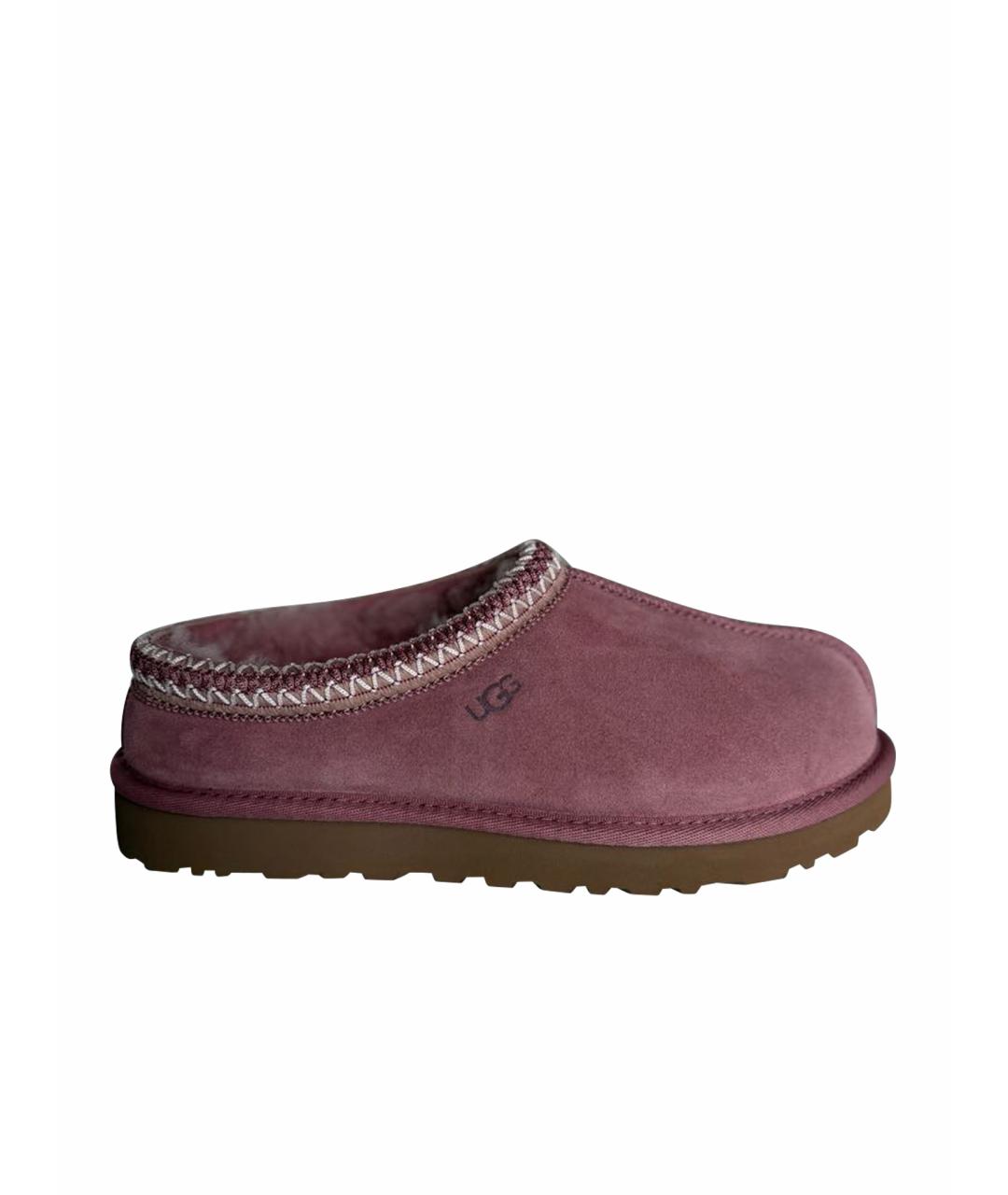 UGG AUSTRALIA Розовые замшевые сабо, фото 1