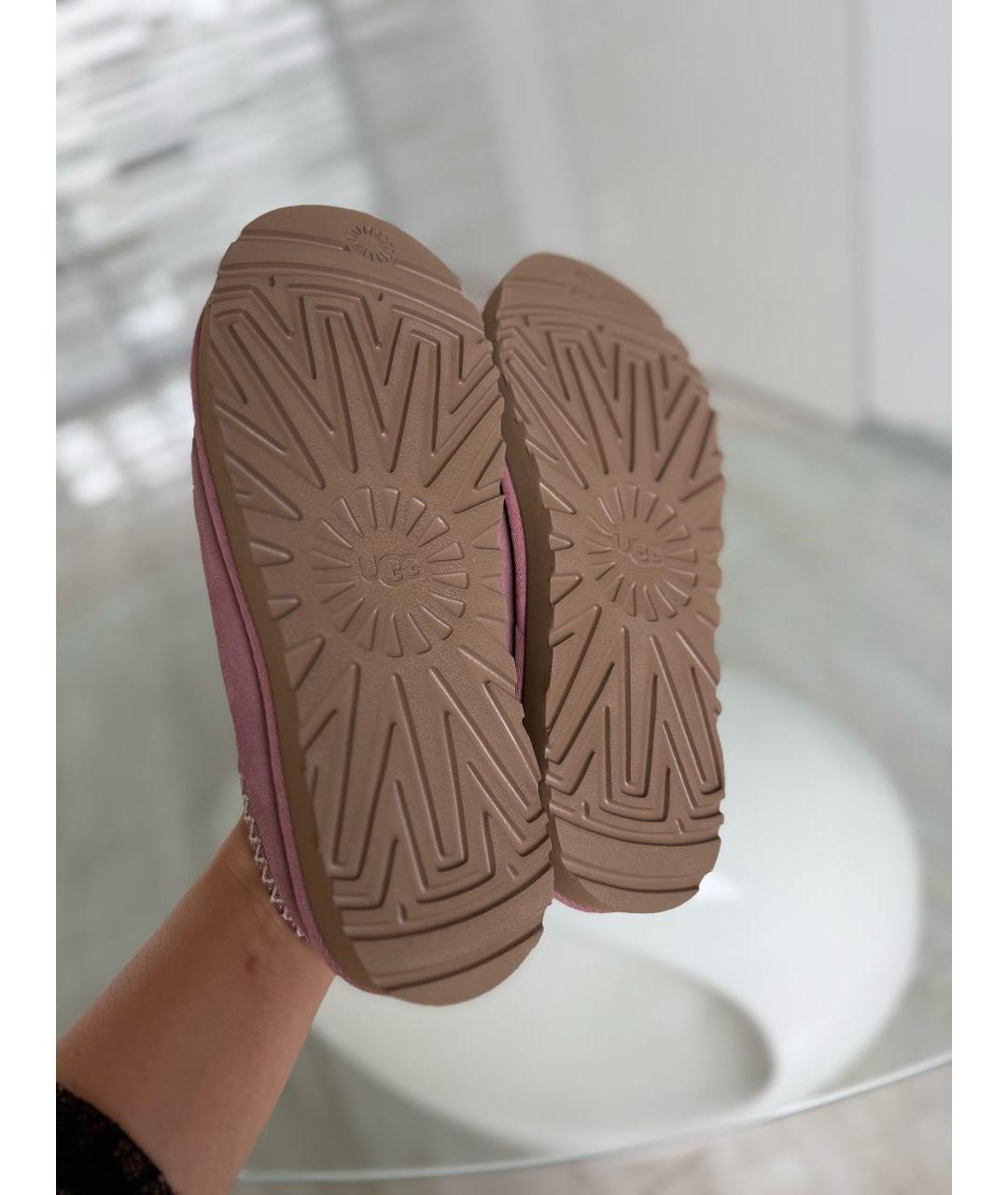 UGG AUSTRALIA Розовые замшевые сабо, фото 4