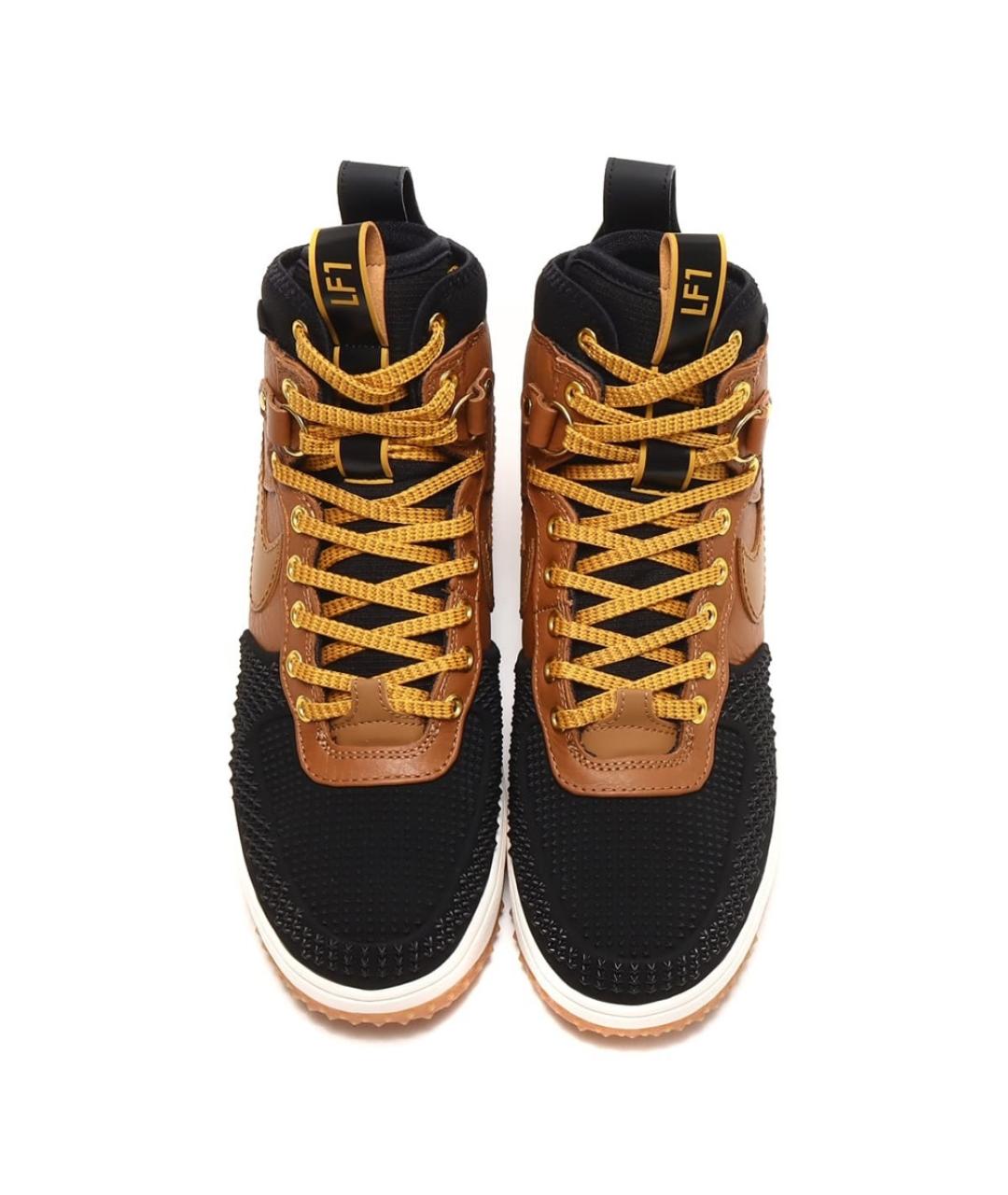 NIKE Коричневые высокие кроссовки / кеды, фото 4