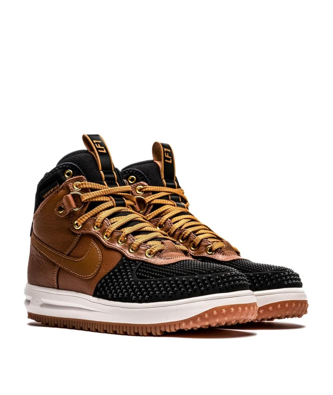 NIKE Коричневые высокие кроссовки / кеды, фото 2