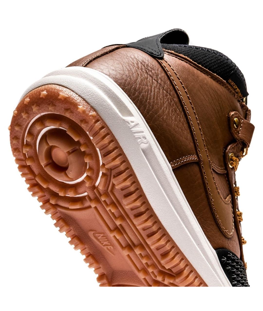 NIKE Коричневые высокие кроссовки / кеды, фото 9