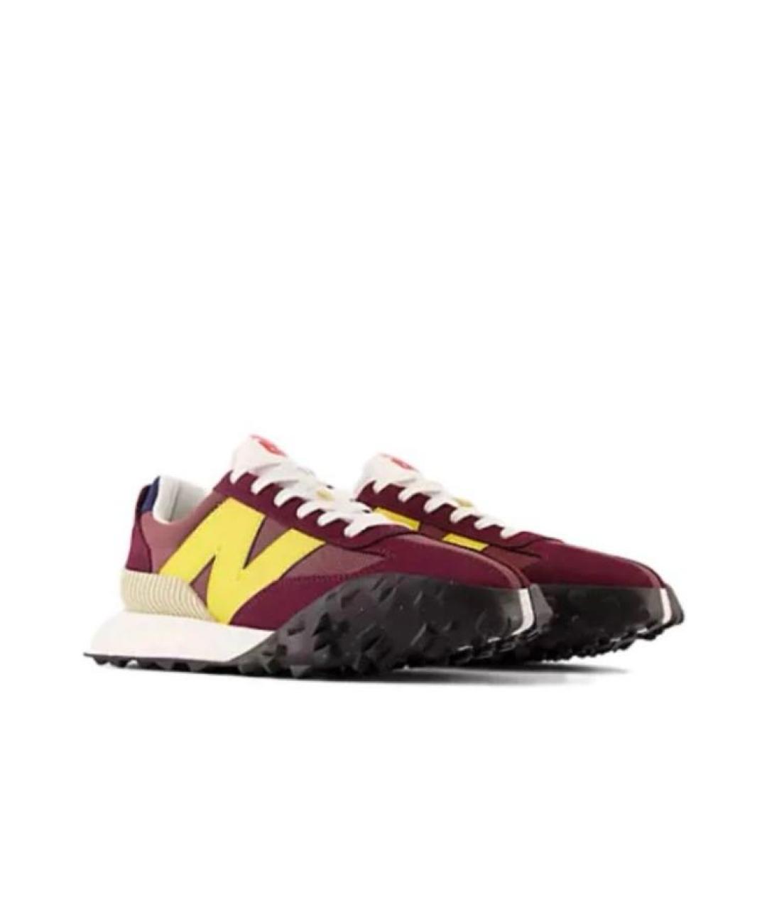 NEW BALANCE Бордовые замшевые низкие кроссовки / кеды, фото 2