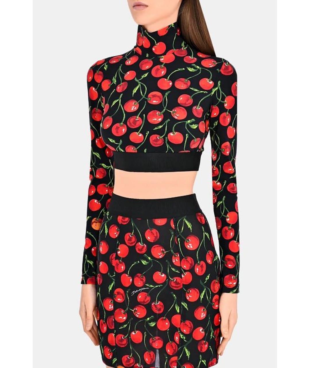 DOLCE&GABBANA Красная полиамидовая футболка, фото 6