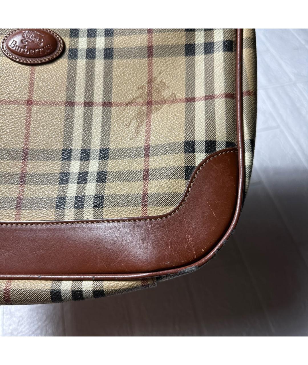 BURBERRY Бежевая кожаная сумка через плечо, фото 7