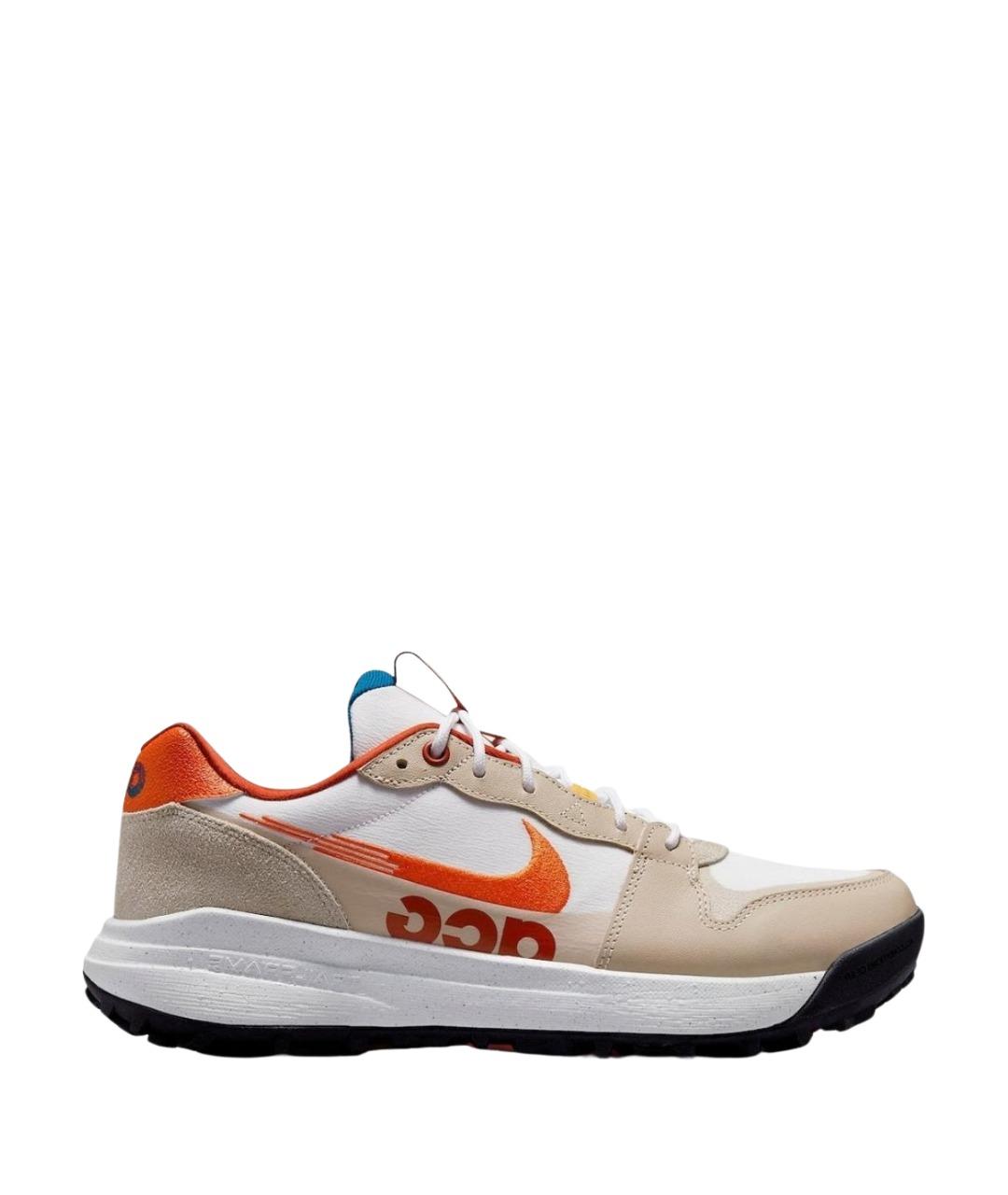 NIKE ACG Бежевые низкие кроссовки / кеды, фото 1