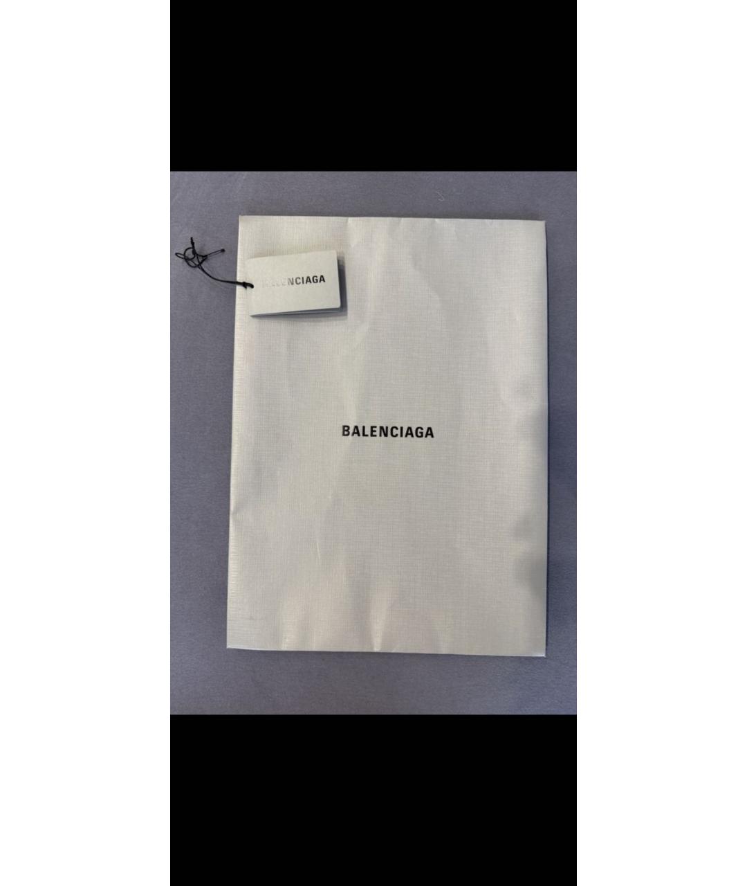 BALENCIAGA Серая хлопковая футболка, фото 7