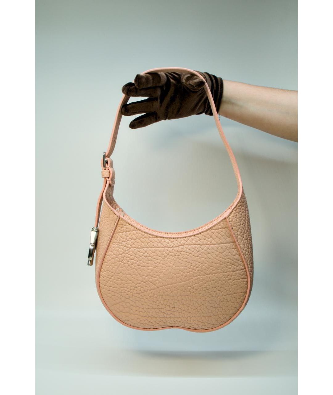 BURBERRY Розовая кожаная сумка через плечо, фото 2
