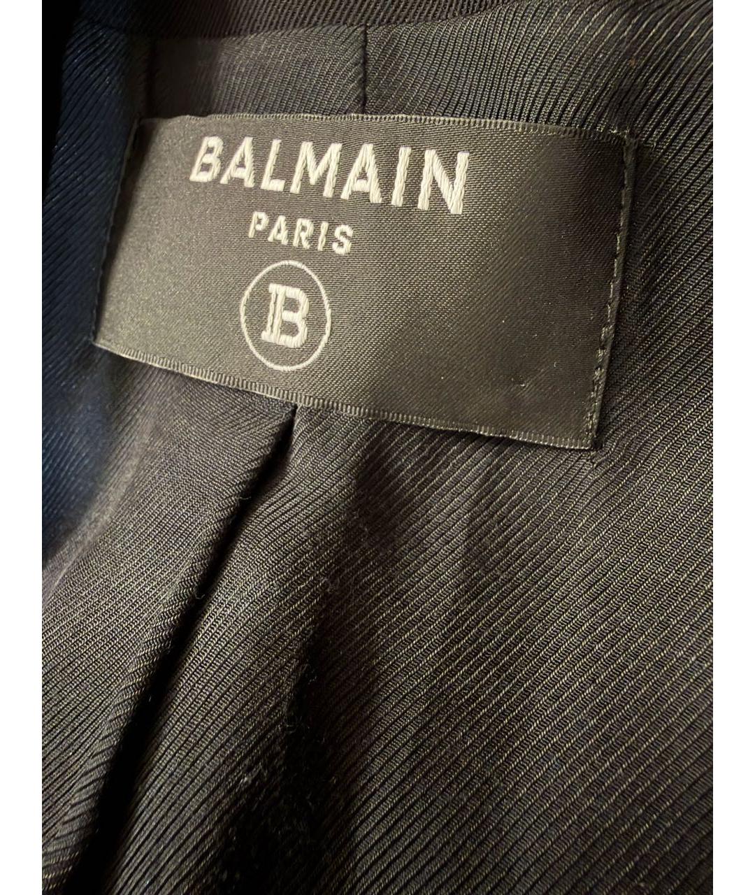 BALMAIN Черный вискозный жакет/пиджак, фото 3