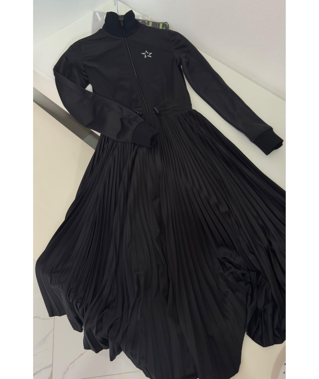 VALENTINO Черное полиэстеровое повседневное платье, фото 3