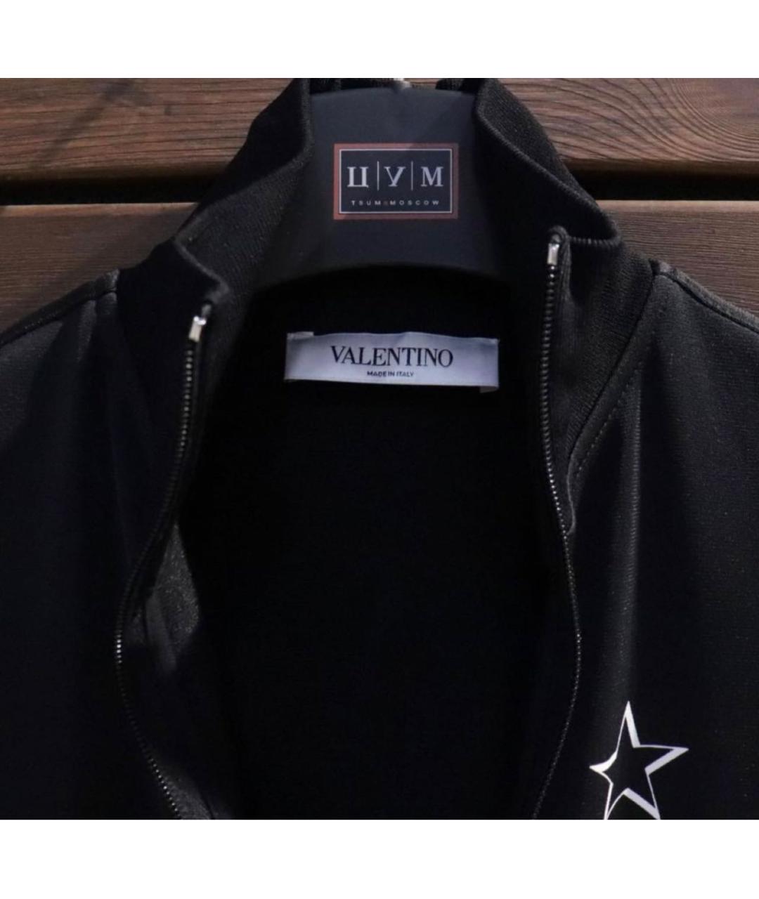 VALENTINO Черное полиэстеровое повседневное платье, фото 4
