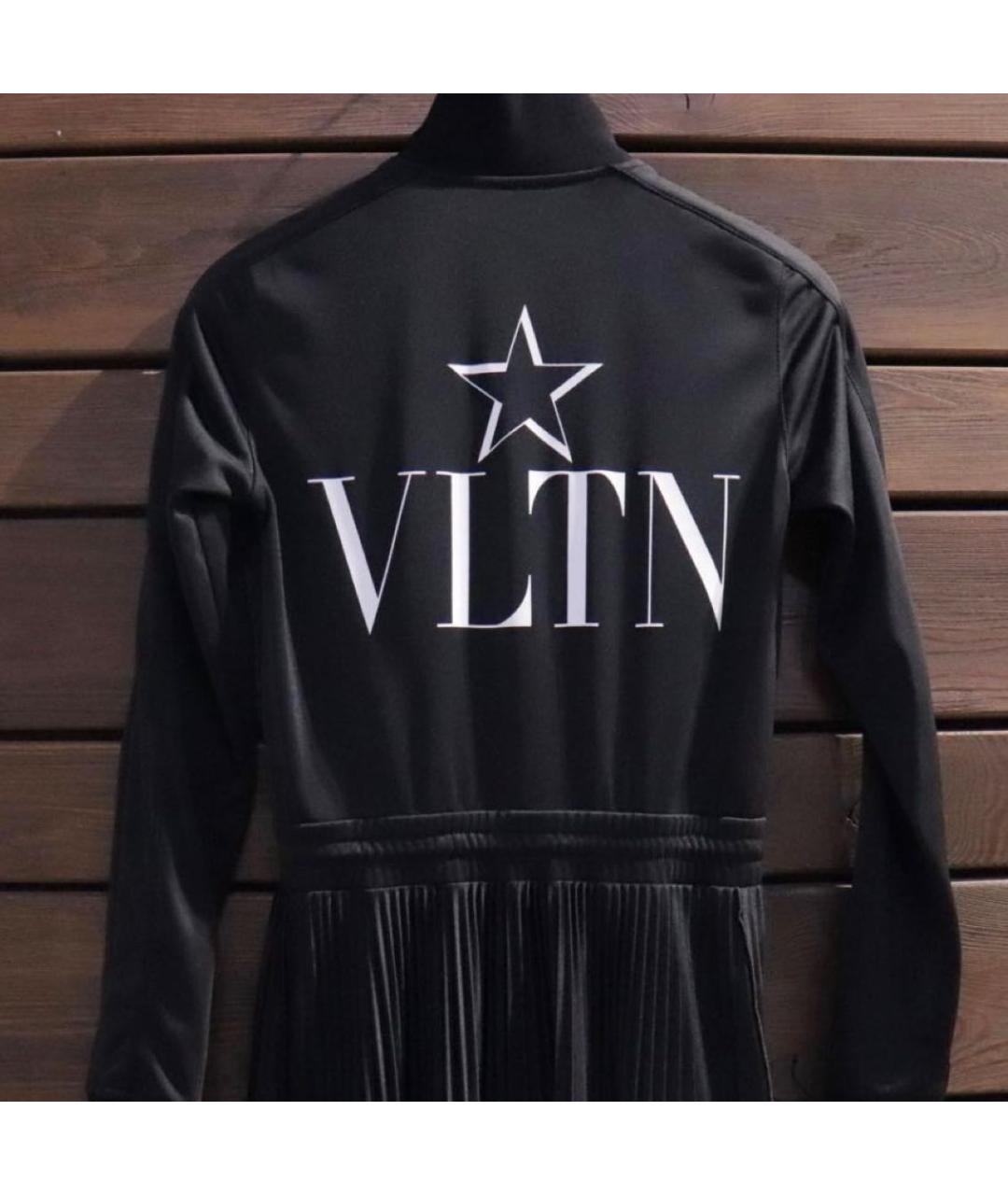 VALENTINO Черное полиэстеровое повседневное платье, фото 5