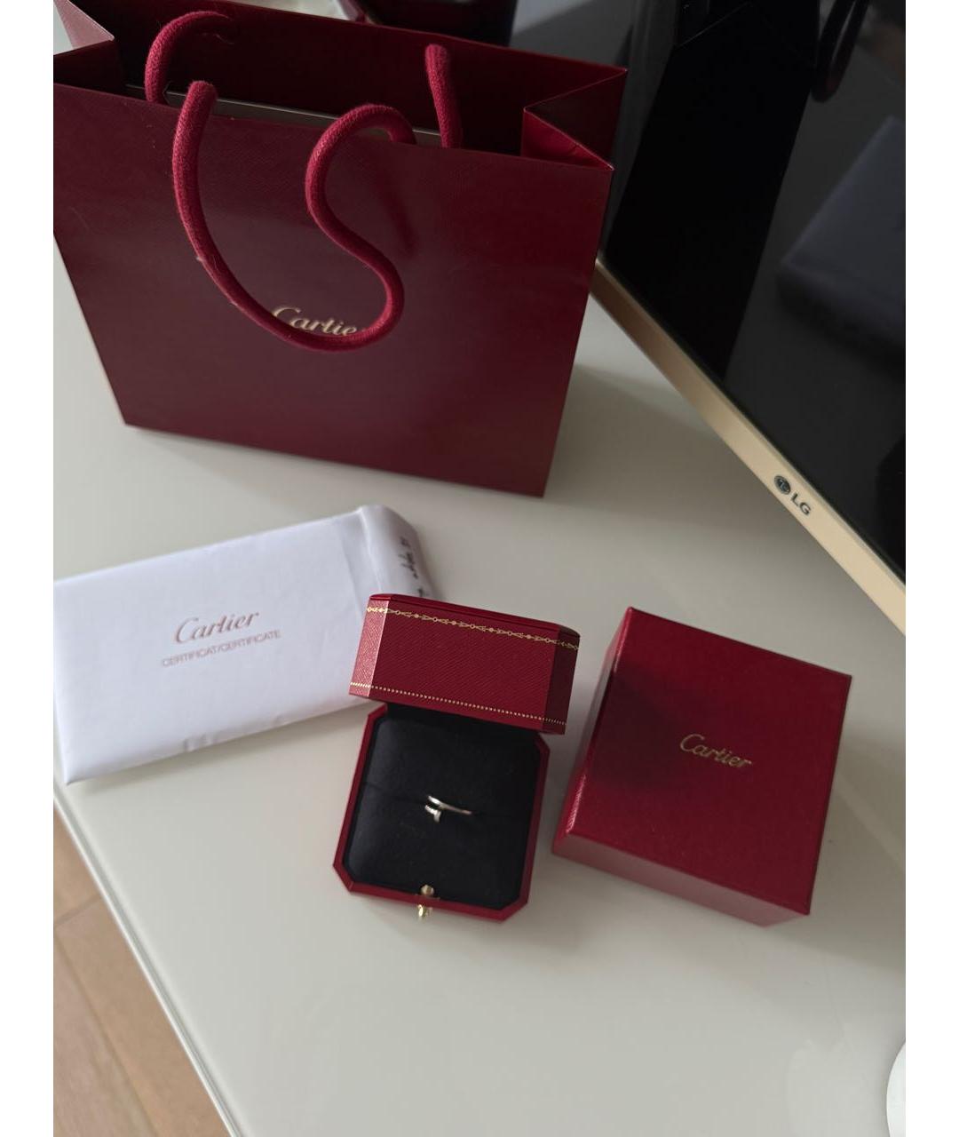 CARTIER Белое кольцо из белого золота, фото 4