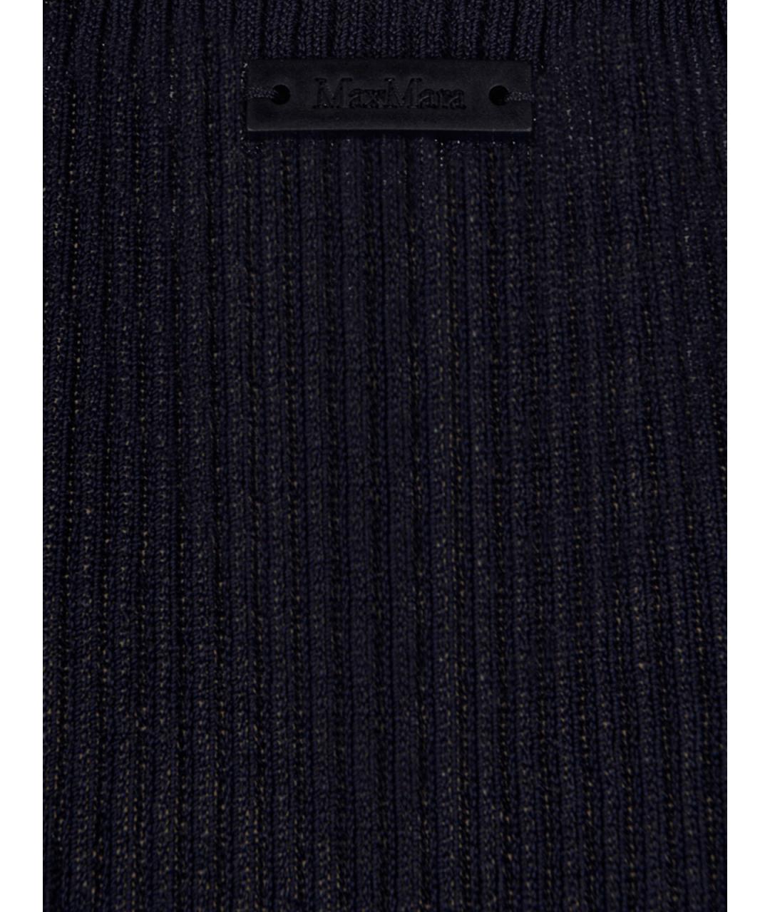MAX MARA Синяя вискозная майка, фото 3