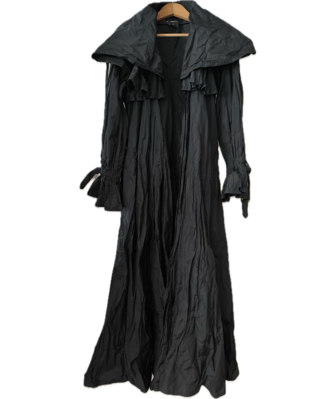 JEAN PAUL GAULTIER Черный полиэстеровый тренч/плащ, фото 8