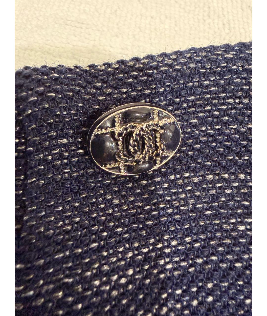 CHANEL Синие хлопковые шорты, фото 3